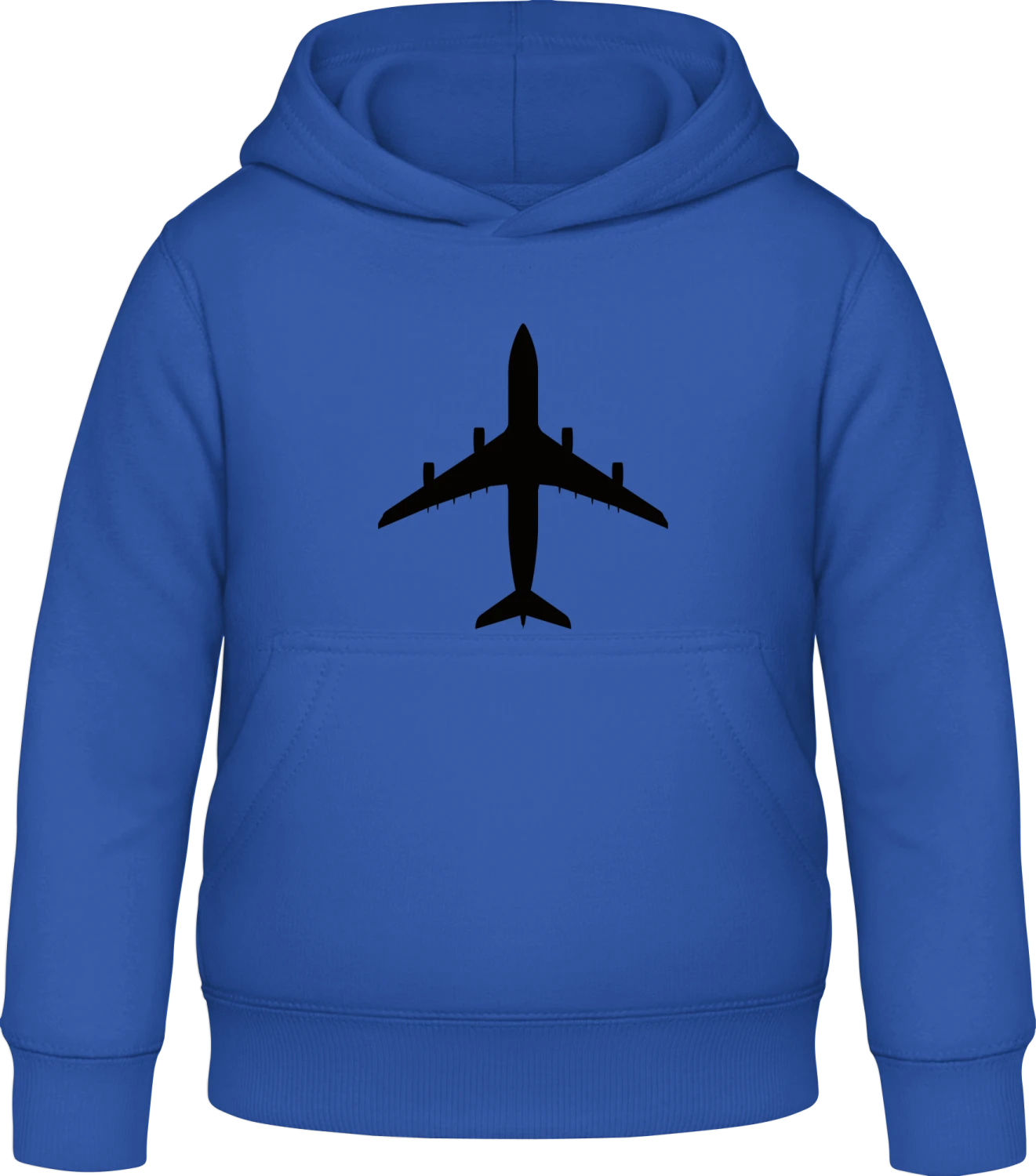 Passagierflugzeug - Royal blue Awdis Hoodie Kids - Front