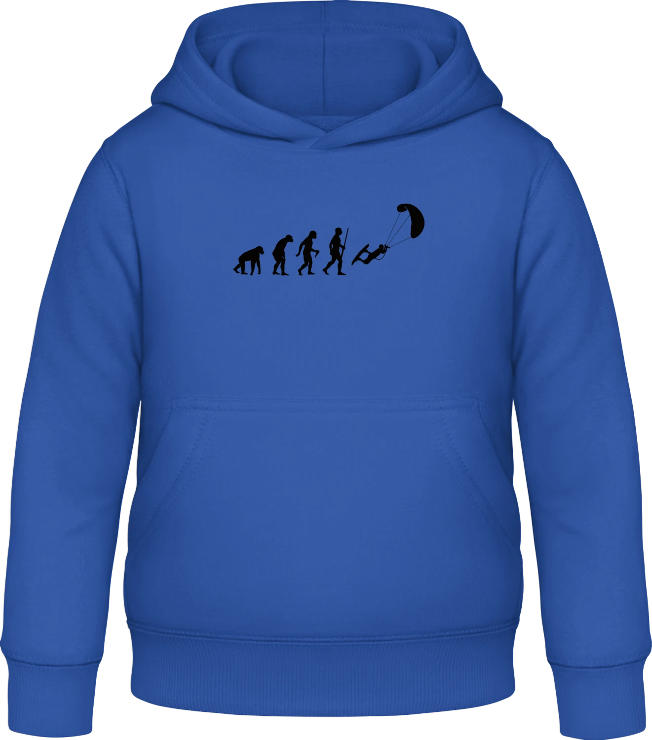 Kitesurfer Evolution - Royal blue Awdis Hoodie Kids - Front