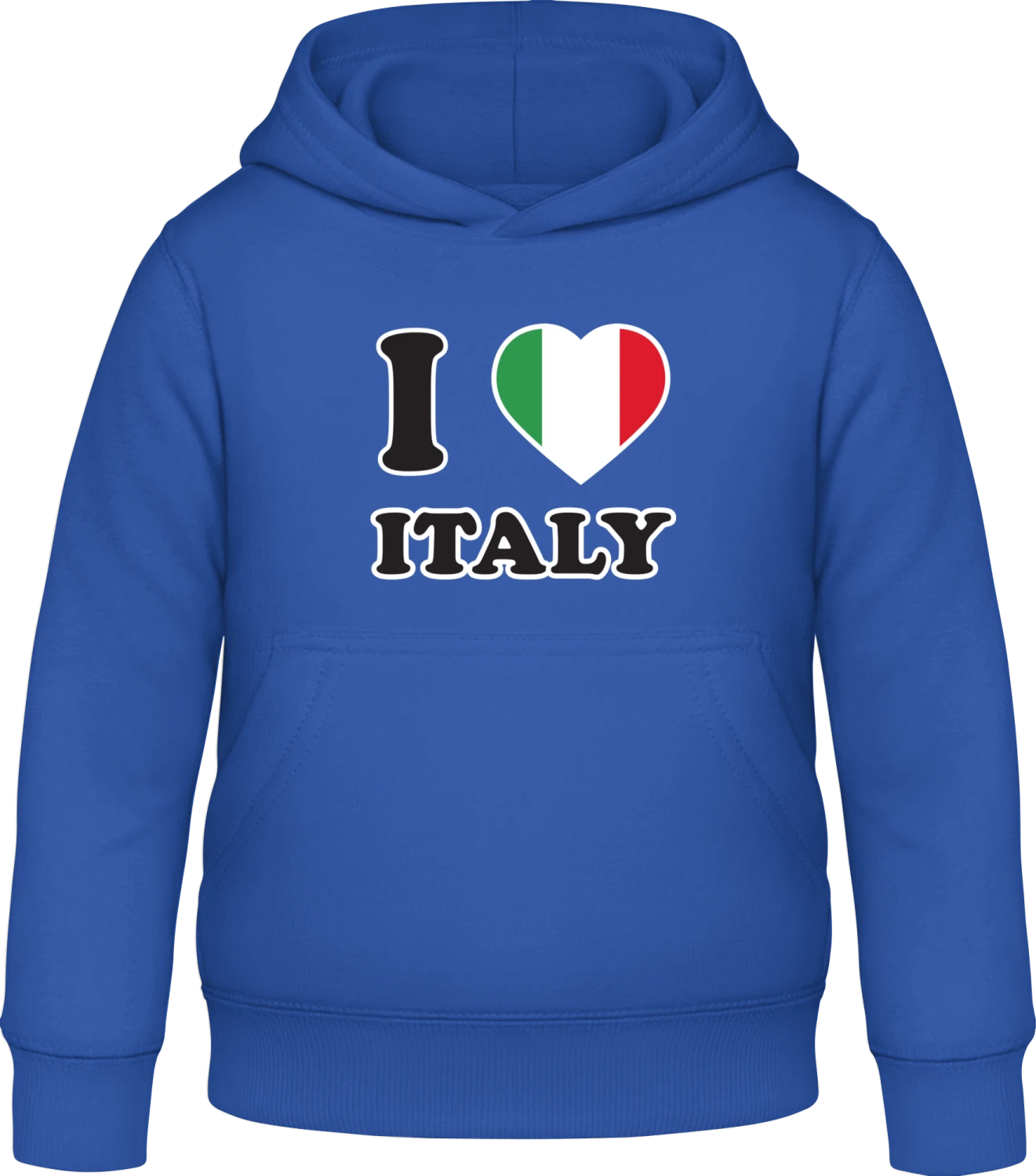 I Love Italy - Royal blue Awdis Hoodie Kids - Front