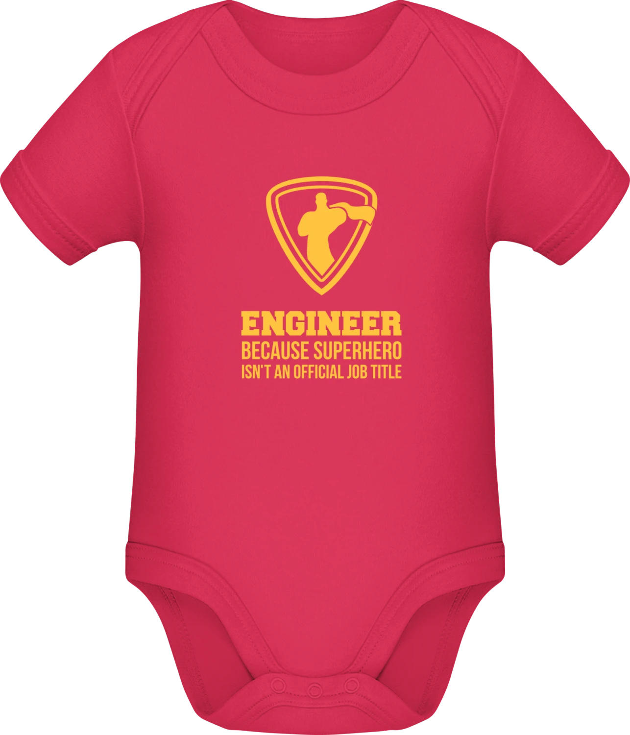 Engineer Because Superhero Isn't An Official Job Title - Sorbet Sonar SSL organic babybodsuit - Front