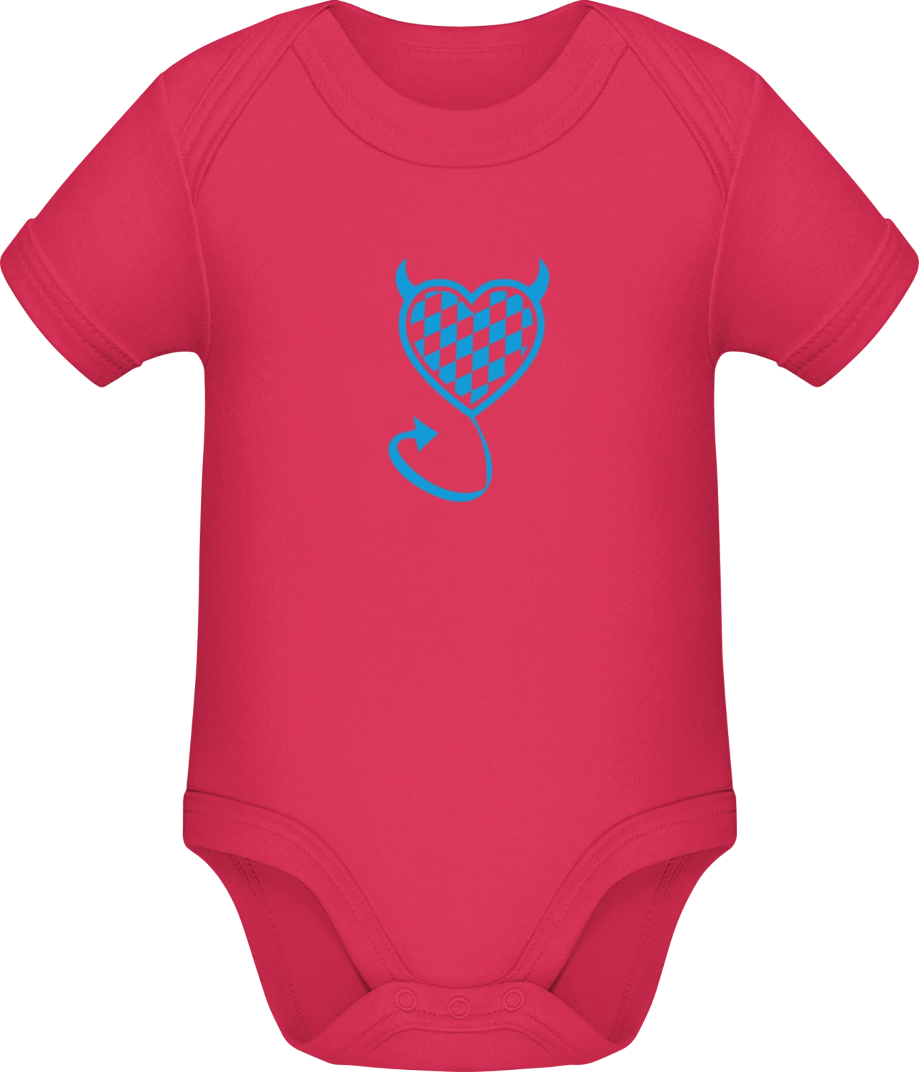 Bavarian Devil - Sorbet Sonar SSL organic babybodsuit - Front