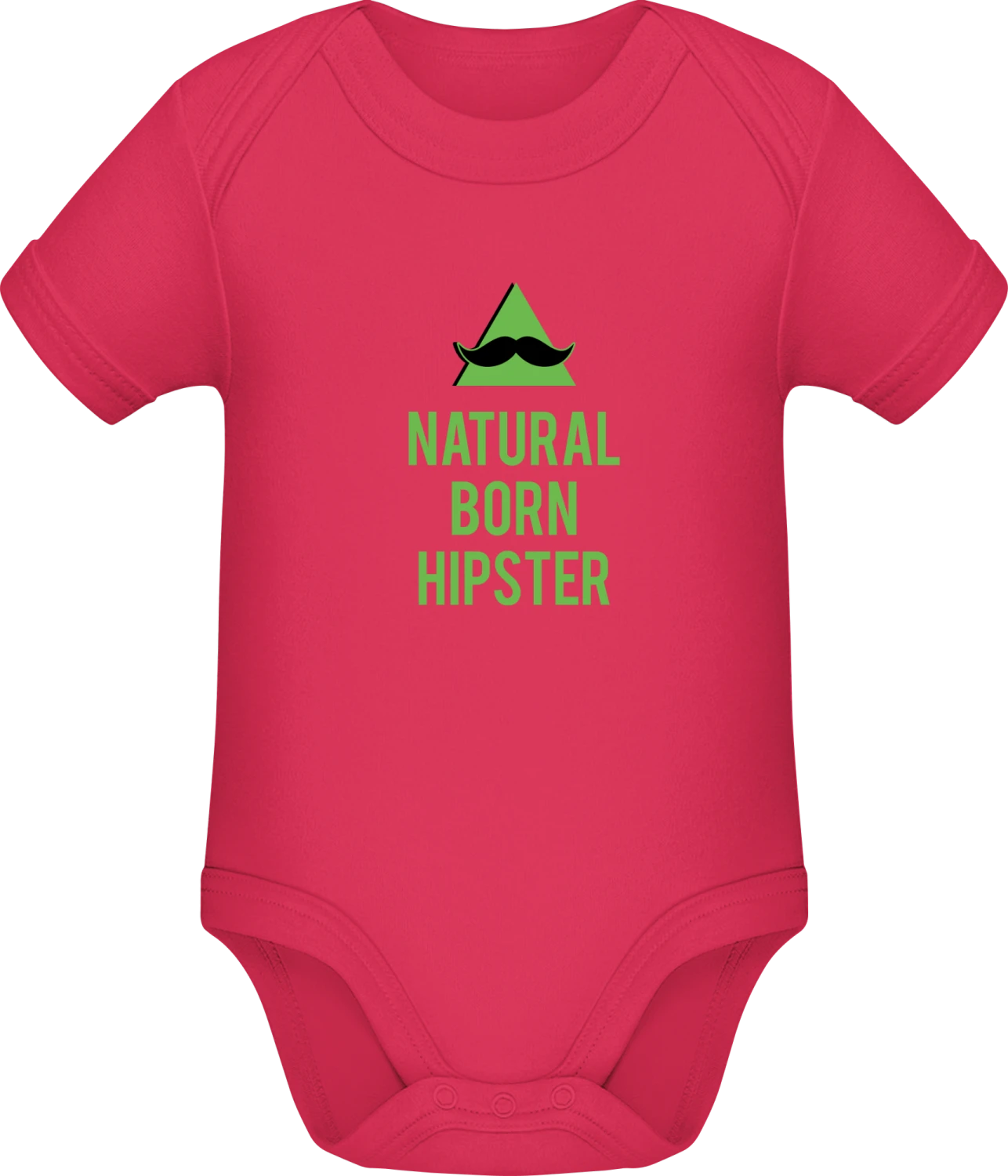 Natural Born Hipster - Sorbet Sonar SSL organic babybodsuit - Front