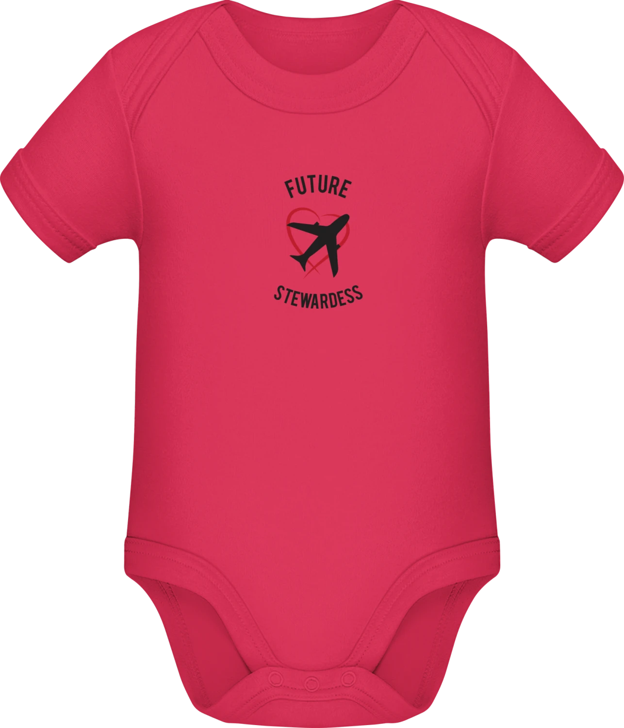 Future Stewardess - Sorbet Sonar SSL organic babybodsuit - Front