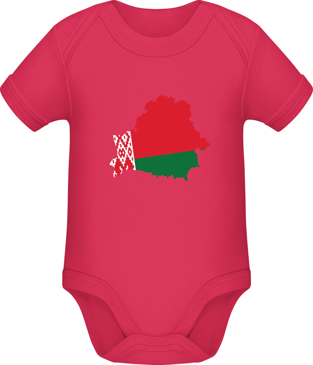 Belarus Map - Sorbet Sonar SSL organic babybodsuit - Front