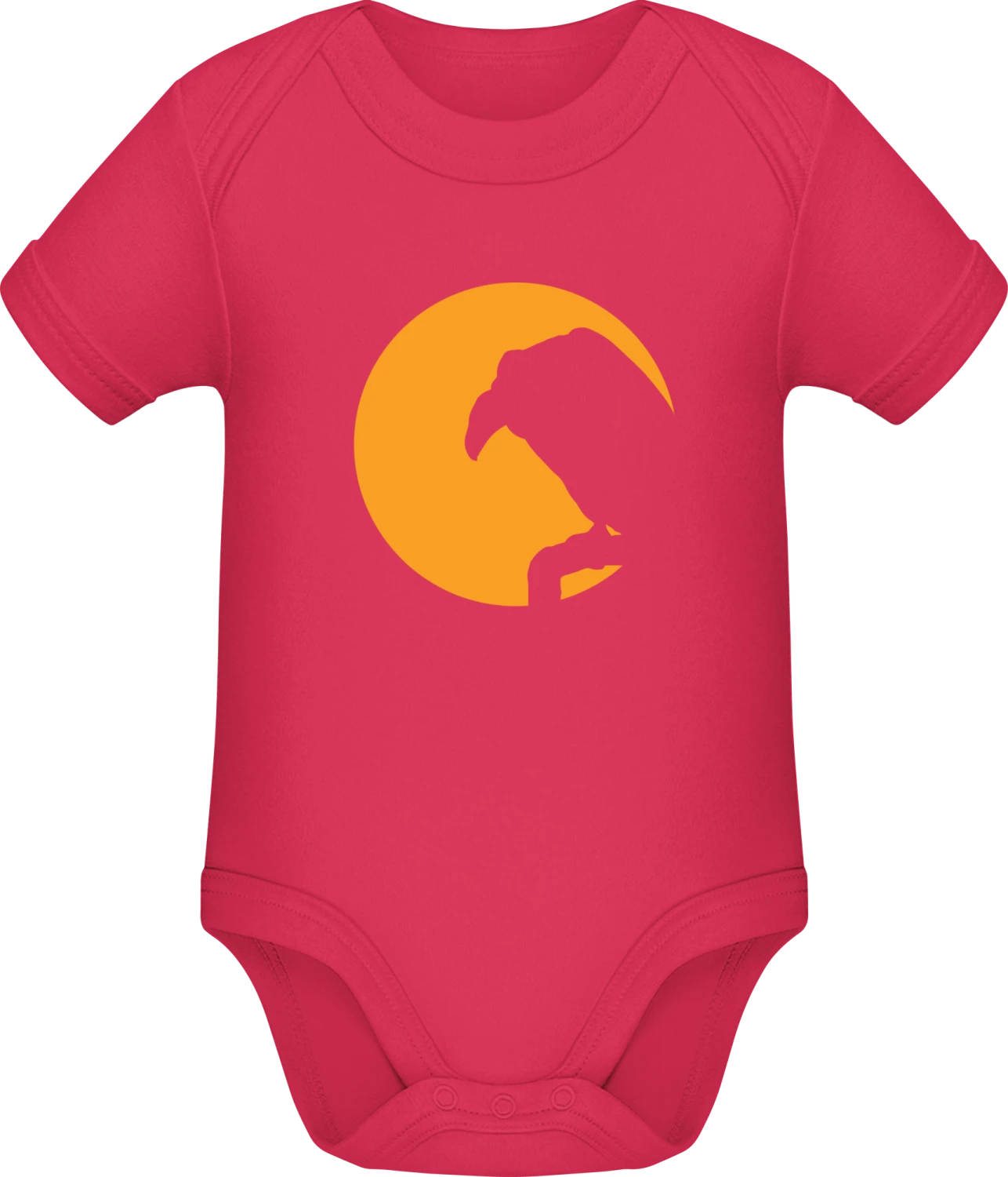 Vulture In The Night - Sorbet Sonar SSL organic babybodsuit - Front