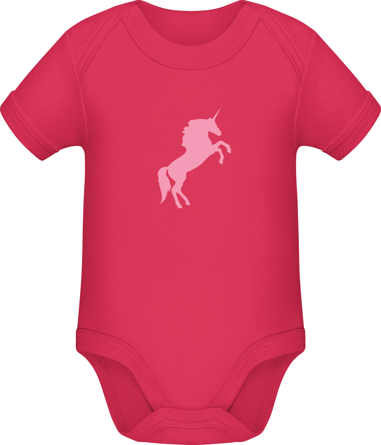 Unicorn Silhouette - Sorbet Sonar SSL organic babybodsuit - Front