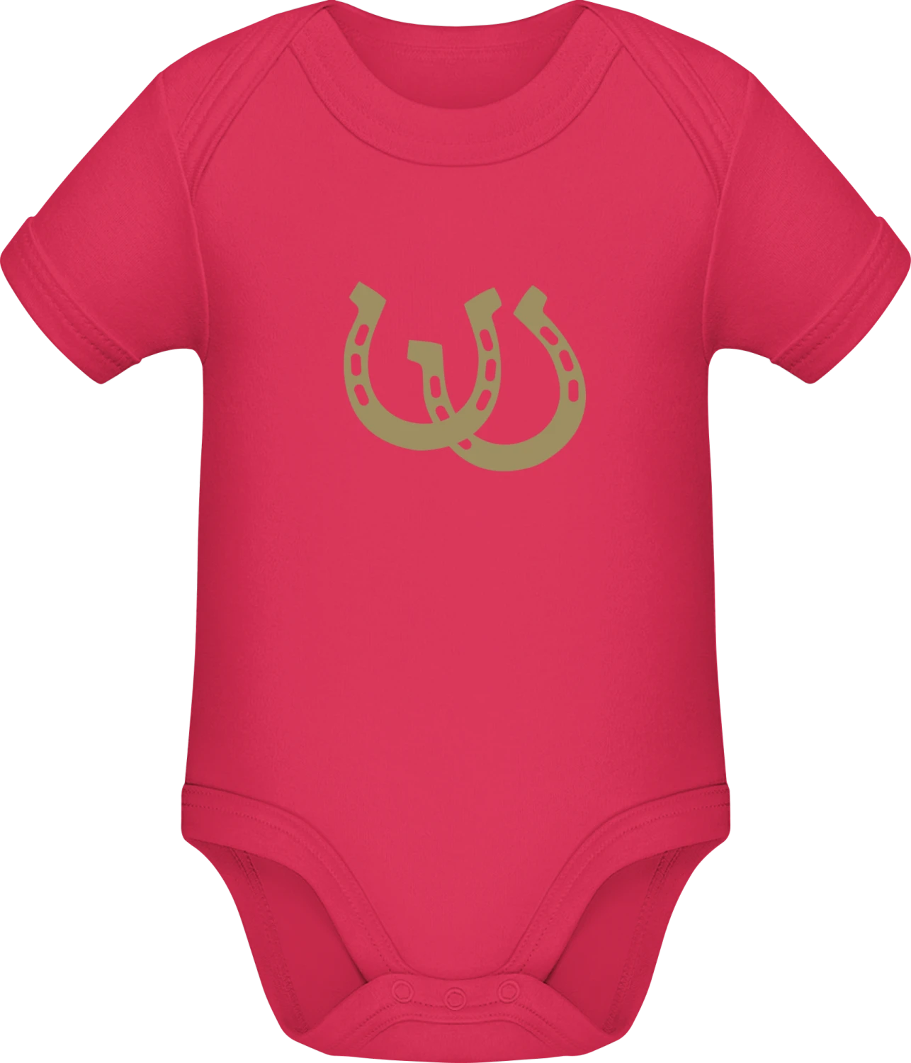 Horseshoes - Sorbet Sonar SSL organic babybodsuit - Front