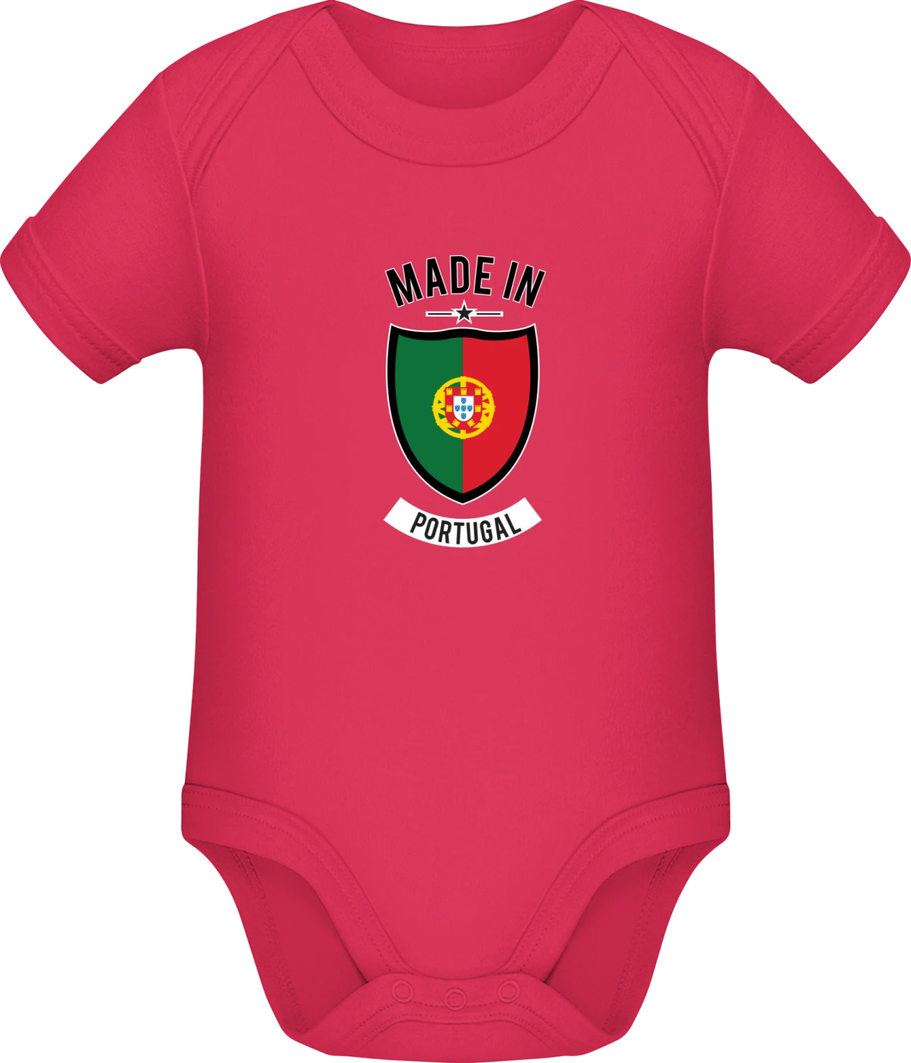 Made in Portugal - Sorbet Sonar SSL organic babybodsuit - Front