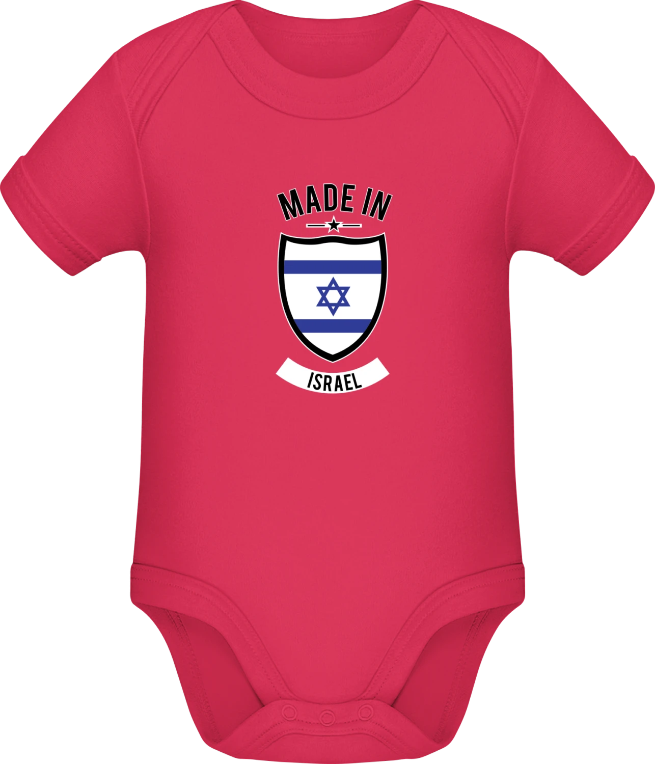 Made in Israel - Sorbet Sonar SSL organic babybodsuit - Front