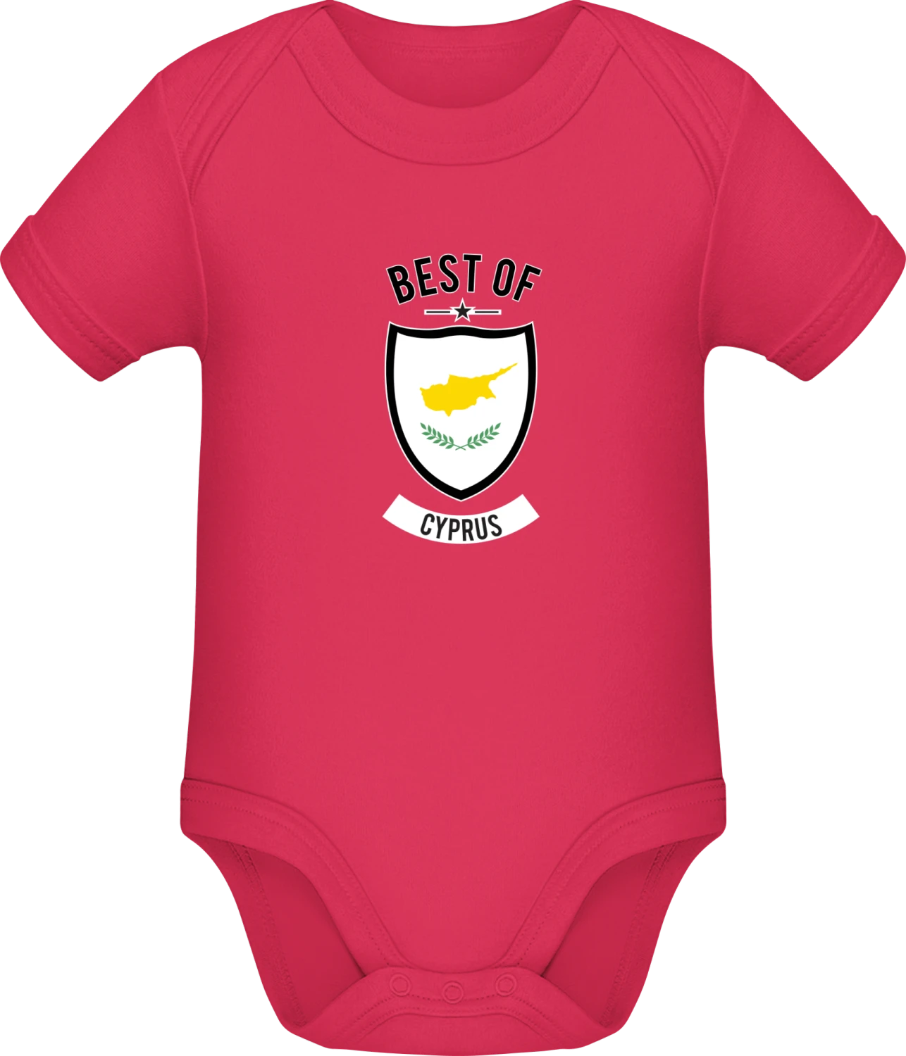 Best of Cyprus - Sorbet Sonar SSL organic babybodsuit - Front