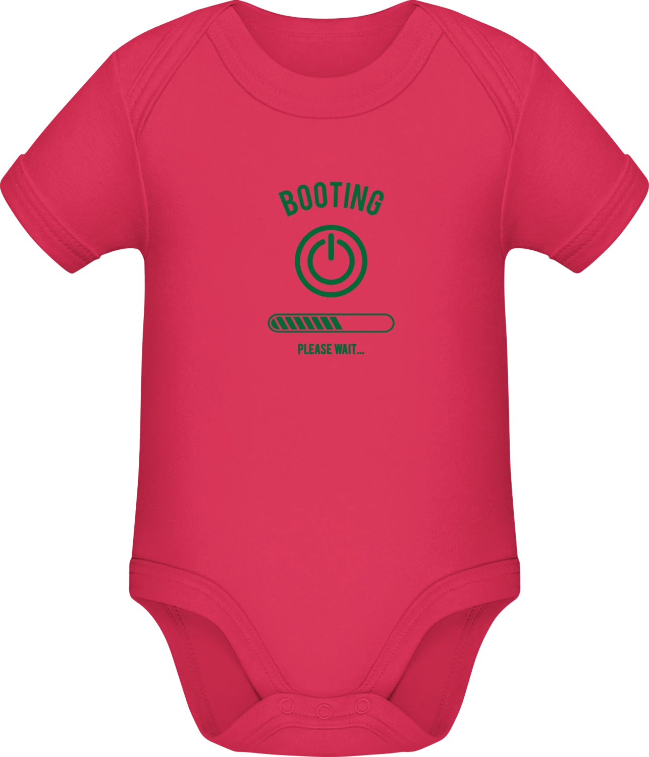 Booting Please Wait - Sorbet Sonar SSL organic babybodsuit - Front