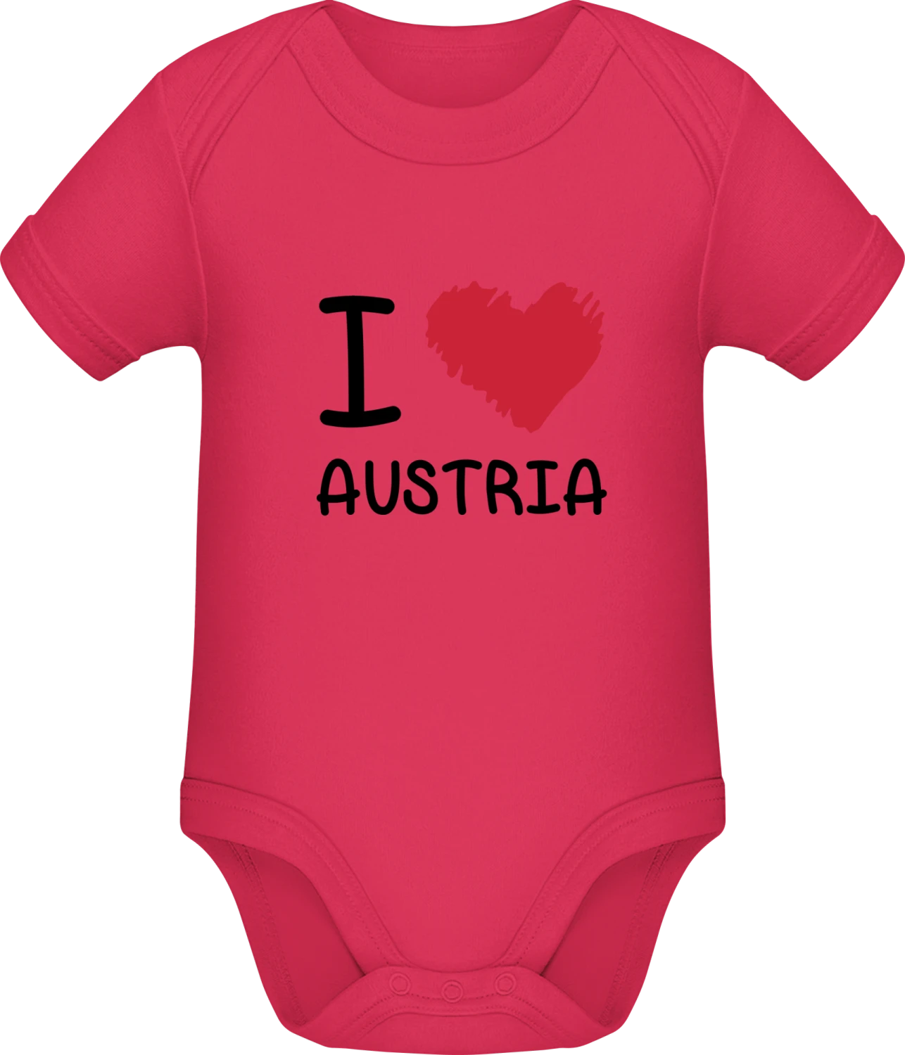 I Love Austria - Sorbet Sonar SSL organic babybodsuit - Front