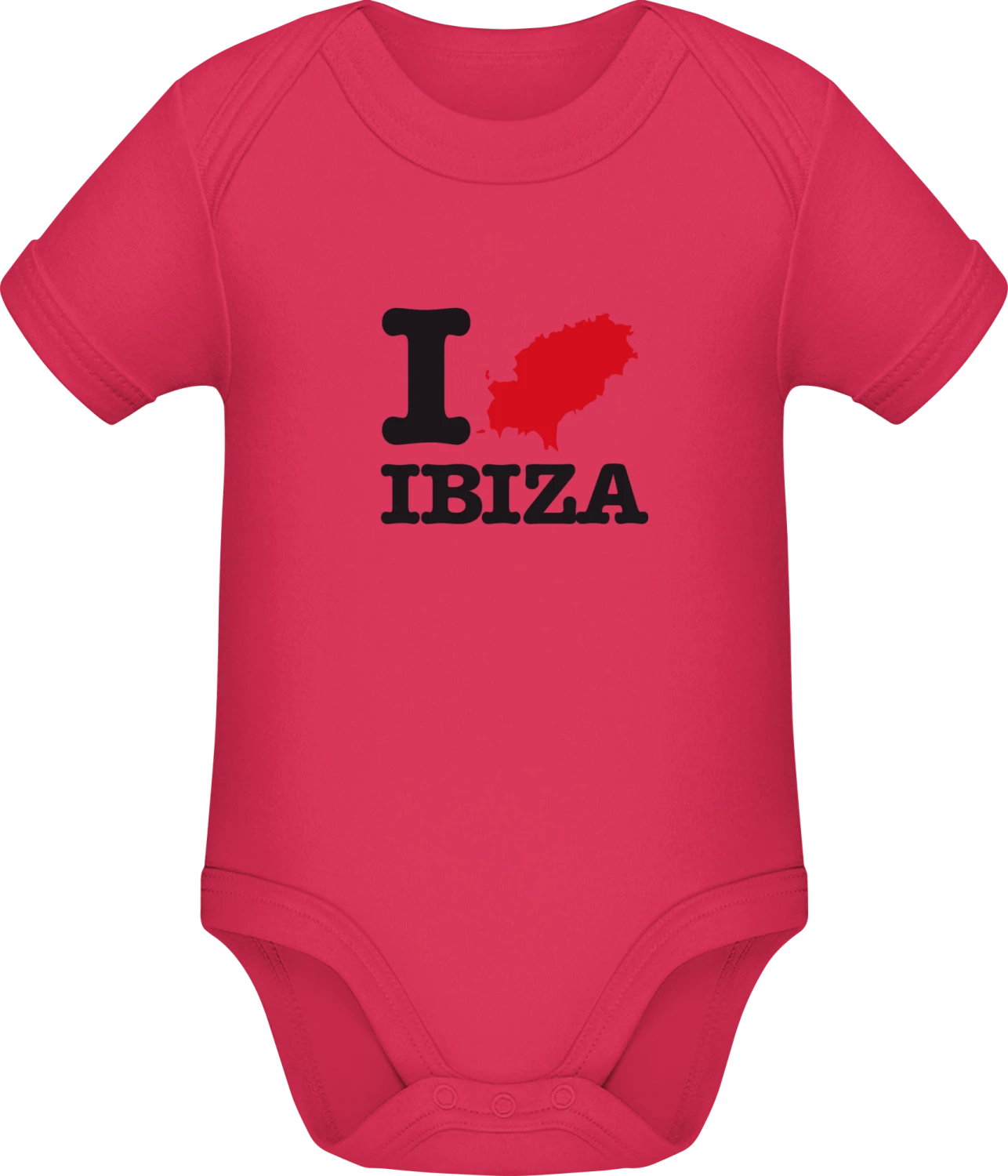 I Love Ibiza - Sorbet Sonar SSL organic babybodsuit - Front