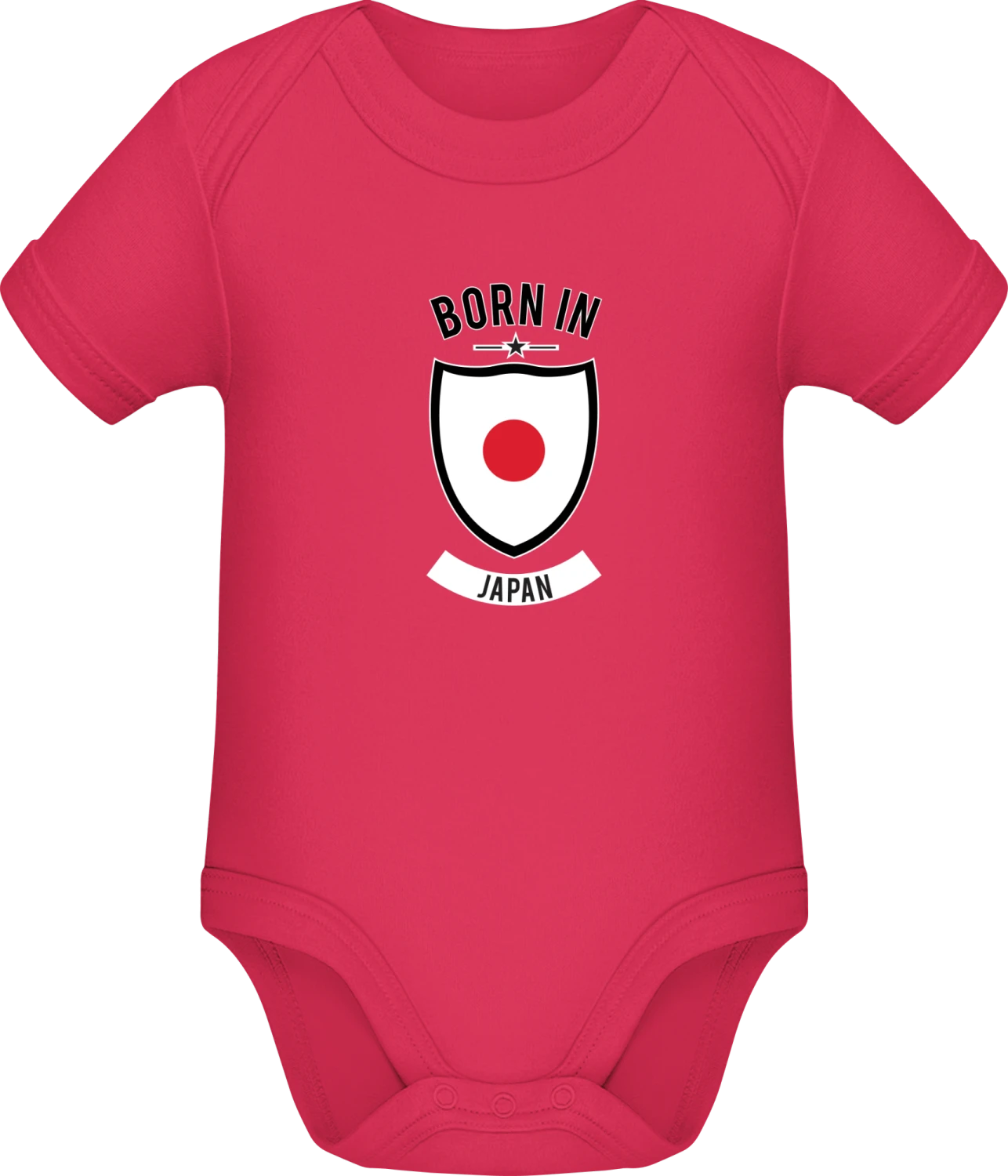 Born in Japan - Sorbet Sonar SSL organic babybodsuit - Front