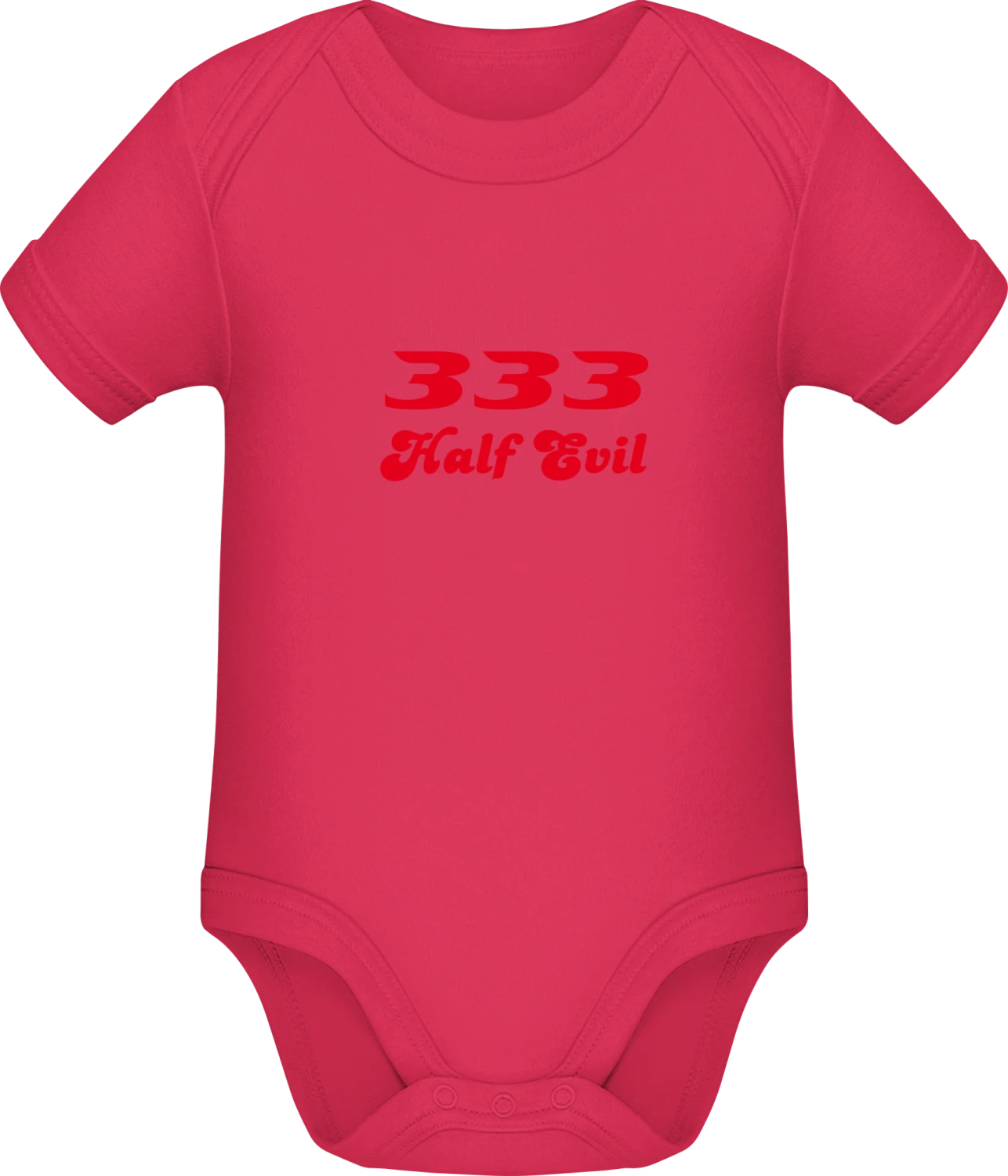 333 Half Evil - Sorbet Sonar SSL organic babybodsuit - Front