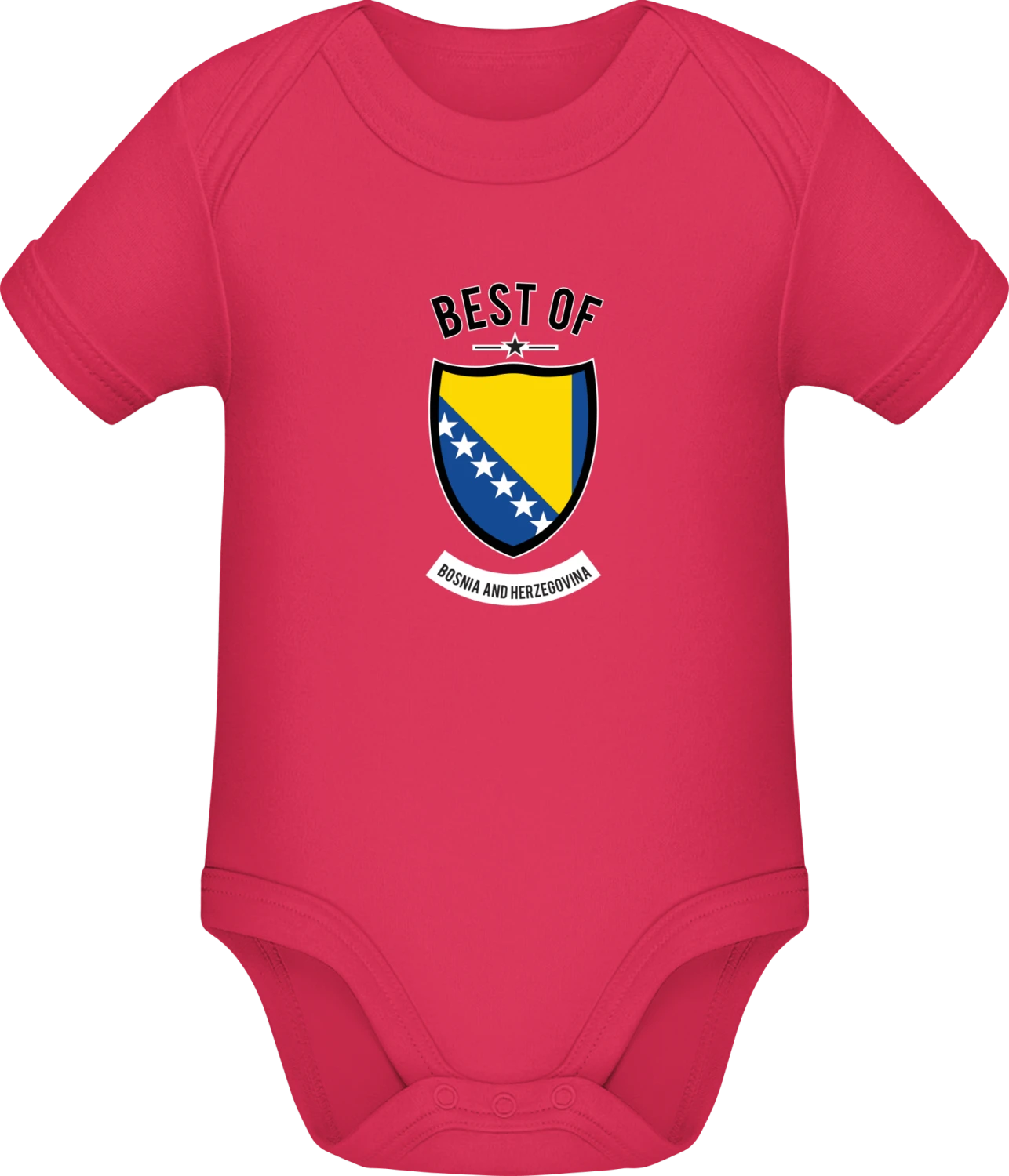 Best of Bosnia and Herzegovina - Sorbet Sonar SSL organic babybodsuit - Front