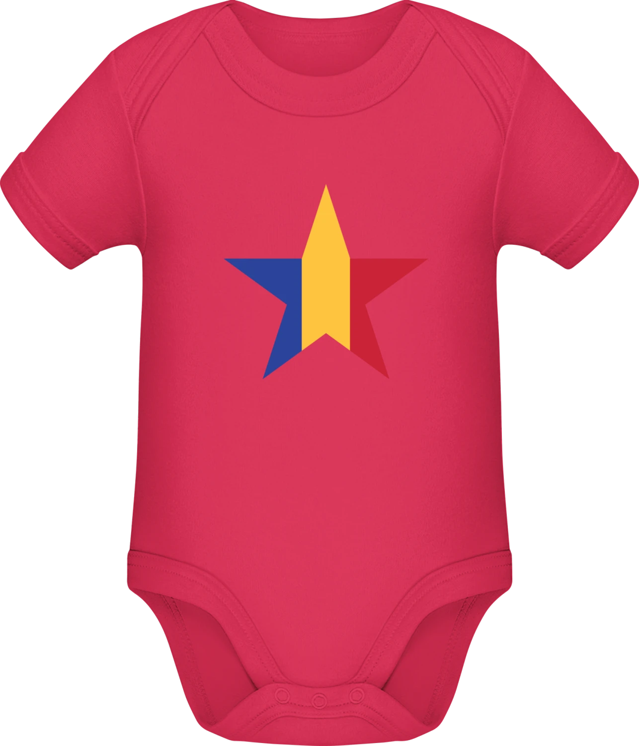 Romanian Star - Sorbet Sonar SSL organic babybodsuit - Front