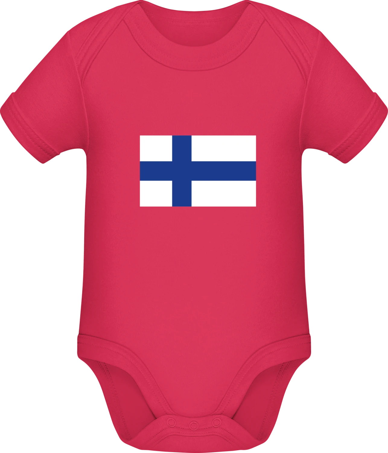 Finland Flag - Sorbet Sonar SSL organic babybodsuit - Front