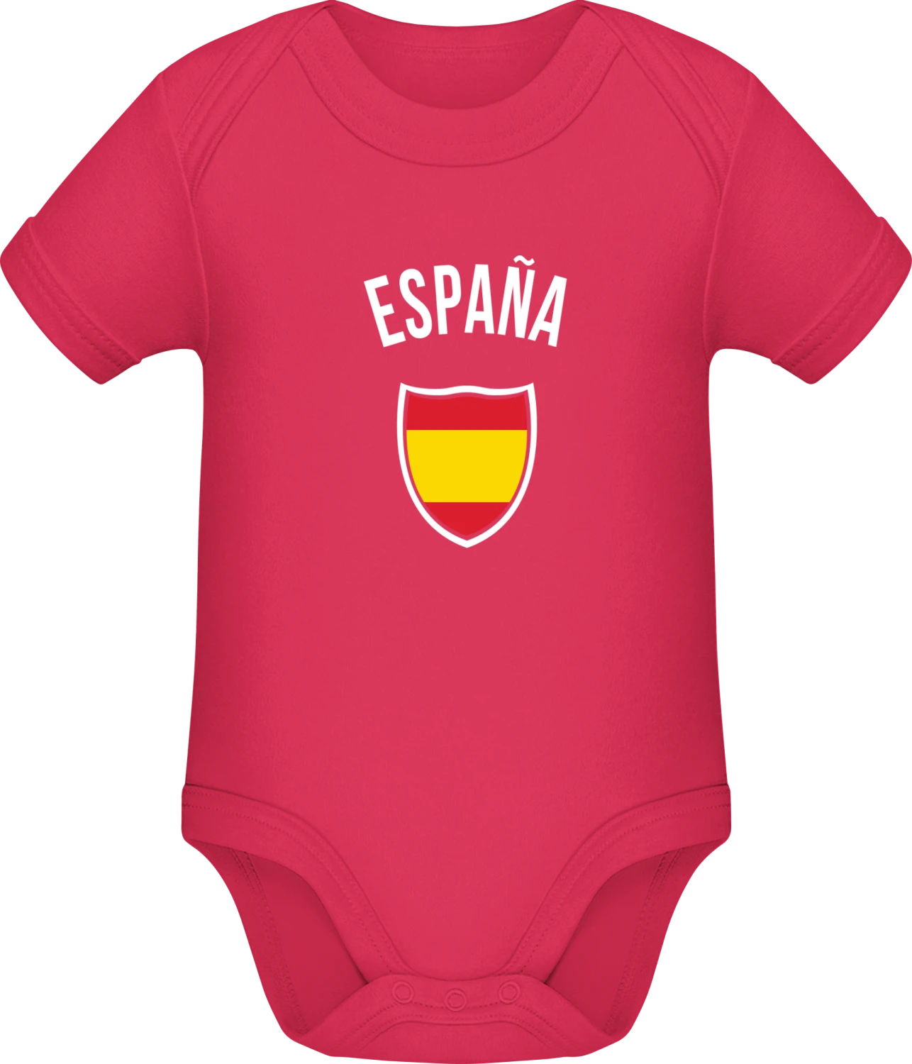 Espana Fan - Sorbet Sonar SSL organic babybodsuit - Front