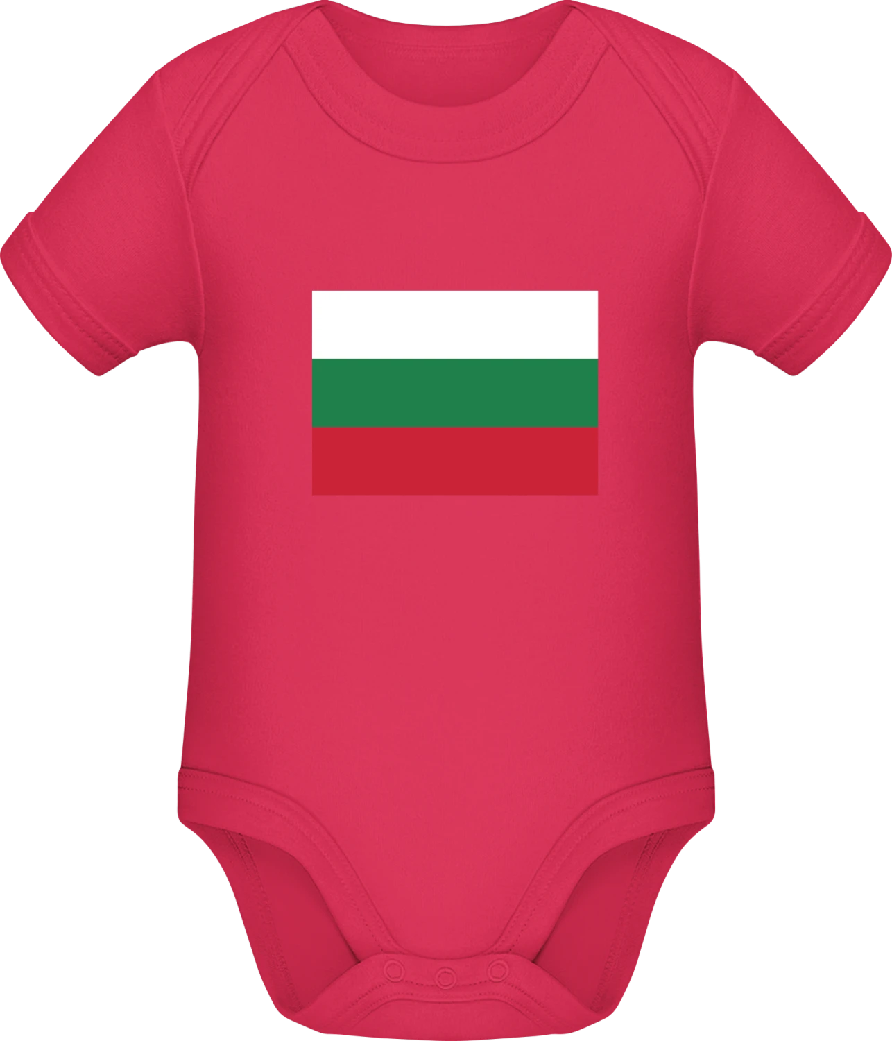 Bulgaria Flag - Sorbet Sonar SSL organic babybodsuit - Front