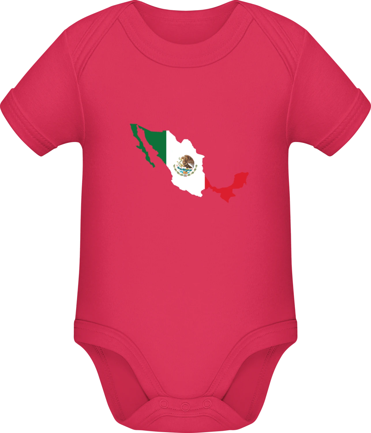 Mexican Map - Sorbet Sonar SSL organic babybodsuit - Front