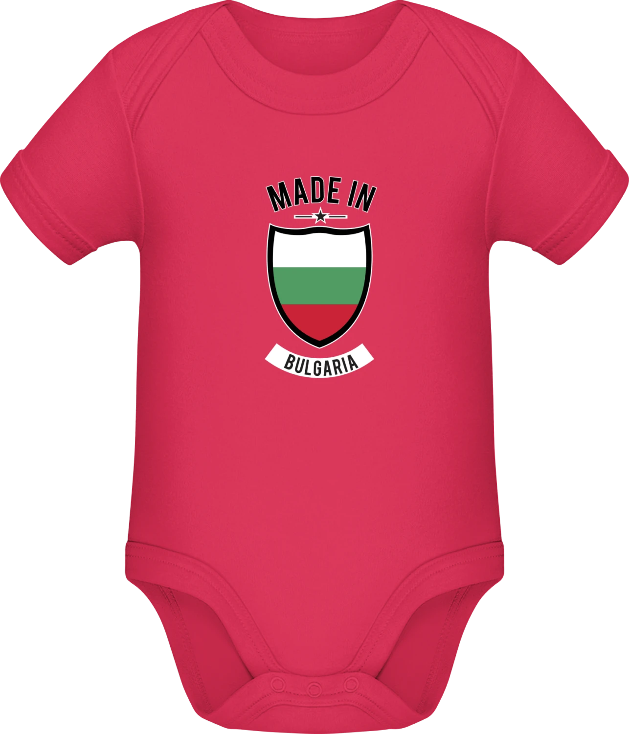 Made in Bulgaria - Sorbet Sonar SSL organic babybodsuit - Front