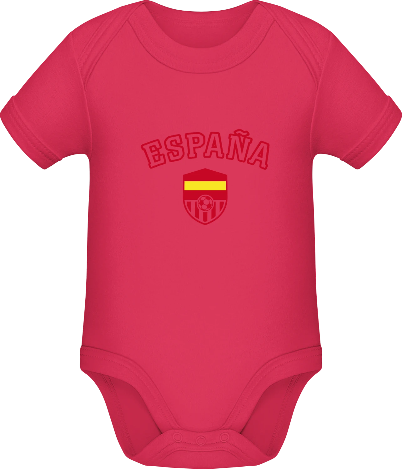 Spain Shield - Sorbet Sonar SSL organic babybodsuit - Front