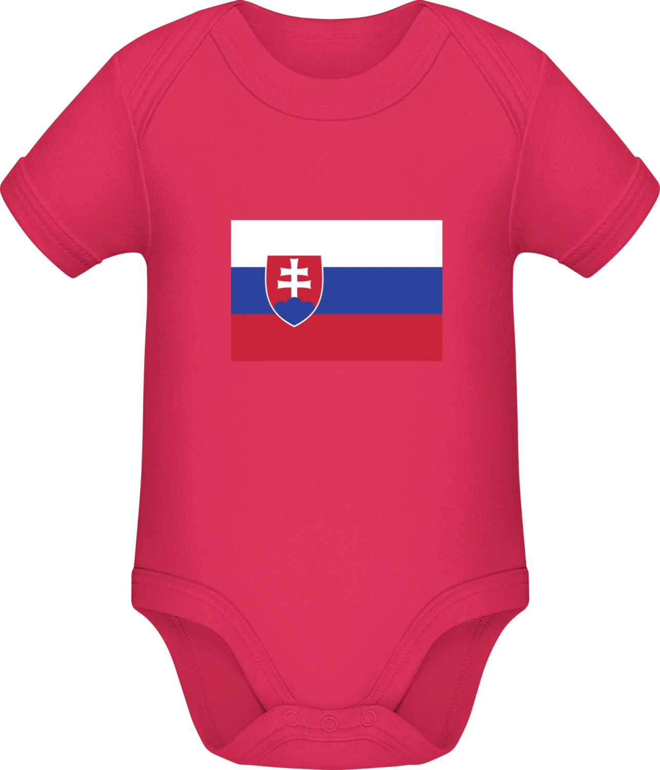 Slovakia Flag - Sorbet Sonar SSL organic babybodsuit - Front