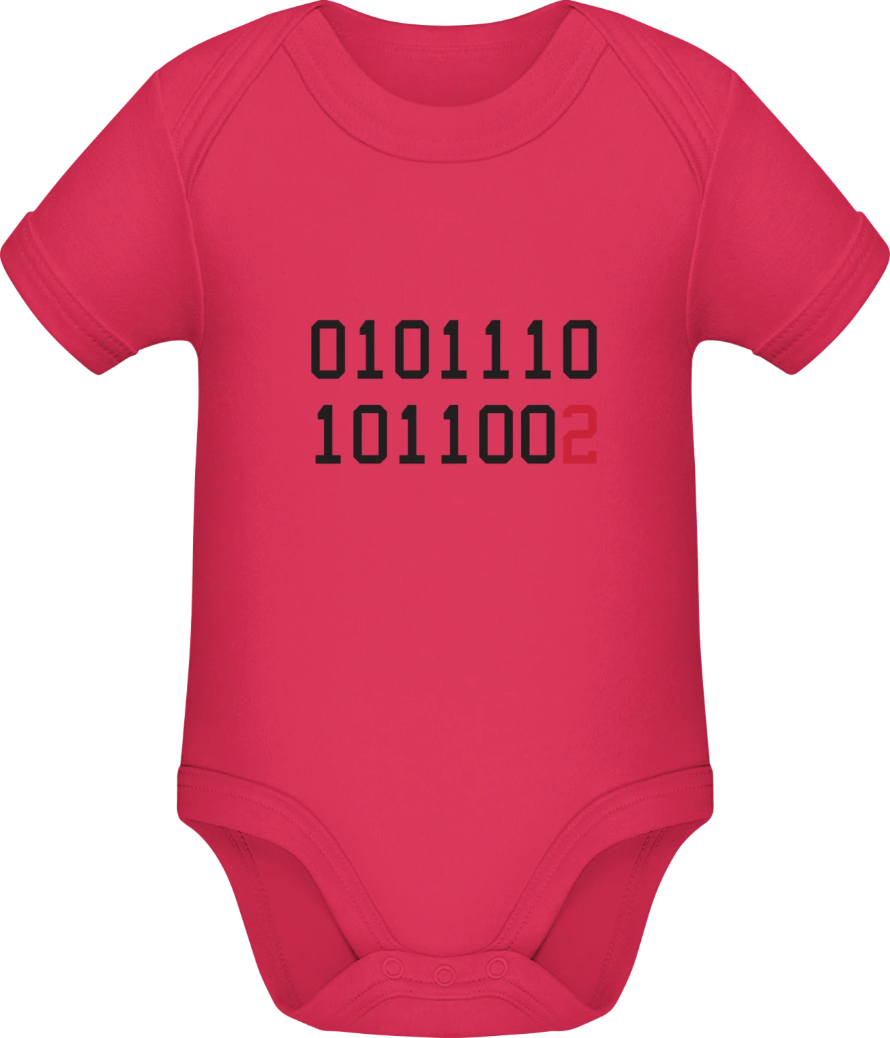 Binary Code Think Different - Sorbet Sonar SSL organic babybodsuit - Front