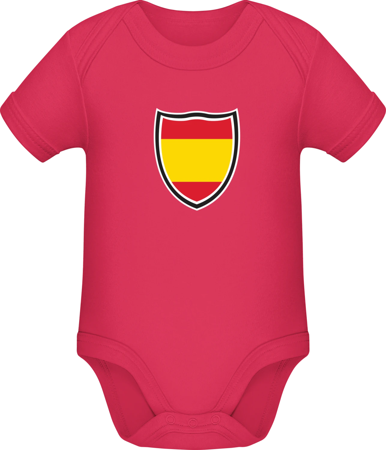 Spain Shield Flag - Sorbet Sonar SSL organic babybodsuit - Front