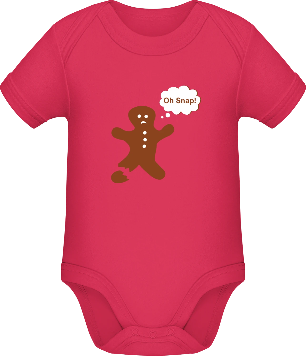 Oh Snap - Sorbet Sonar SSL organic babybodsuit - Front