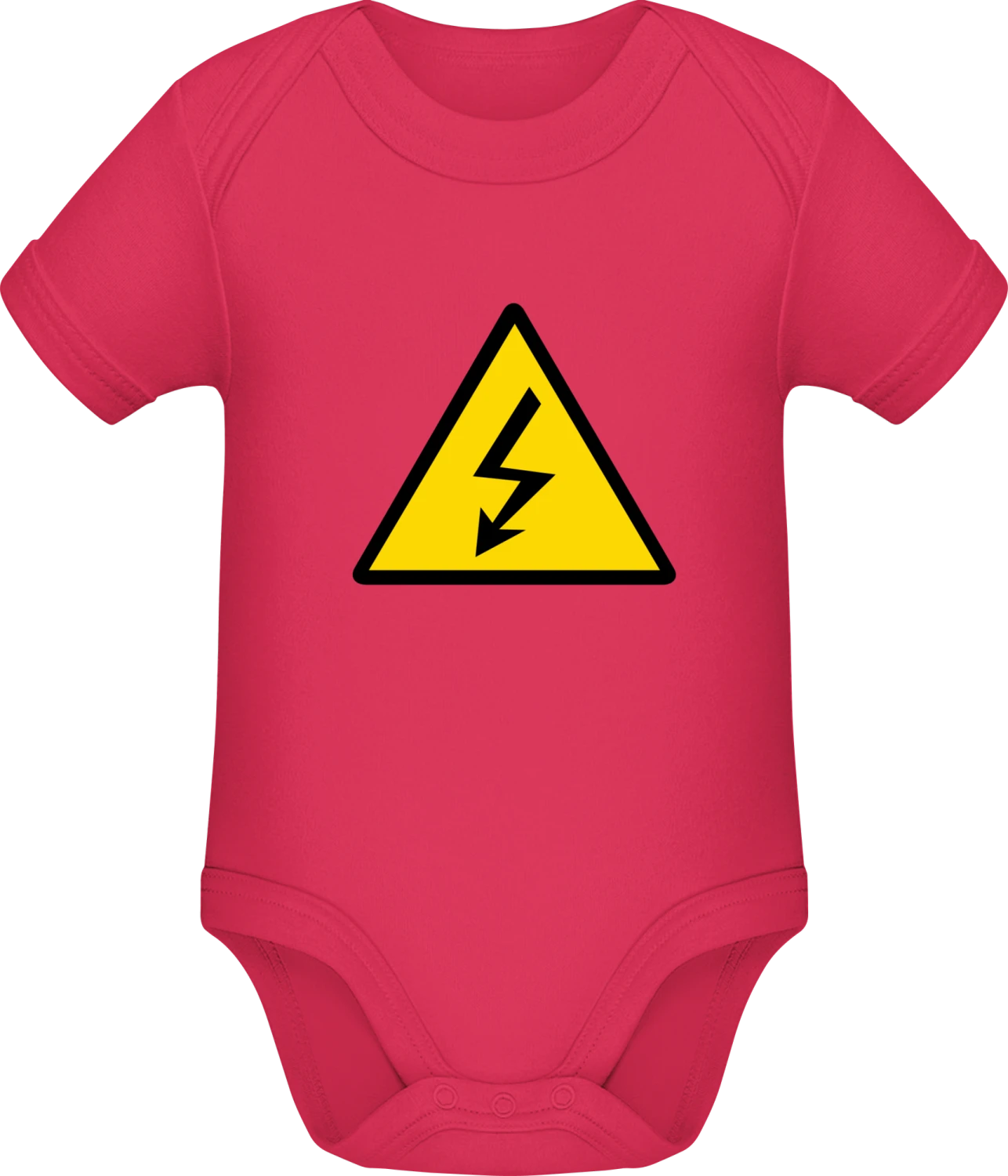 Electricity Warning - Sorbet Sonar SSL organic babybodsuit - Front