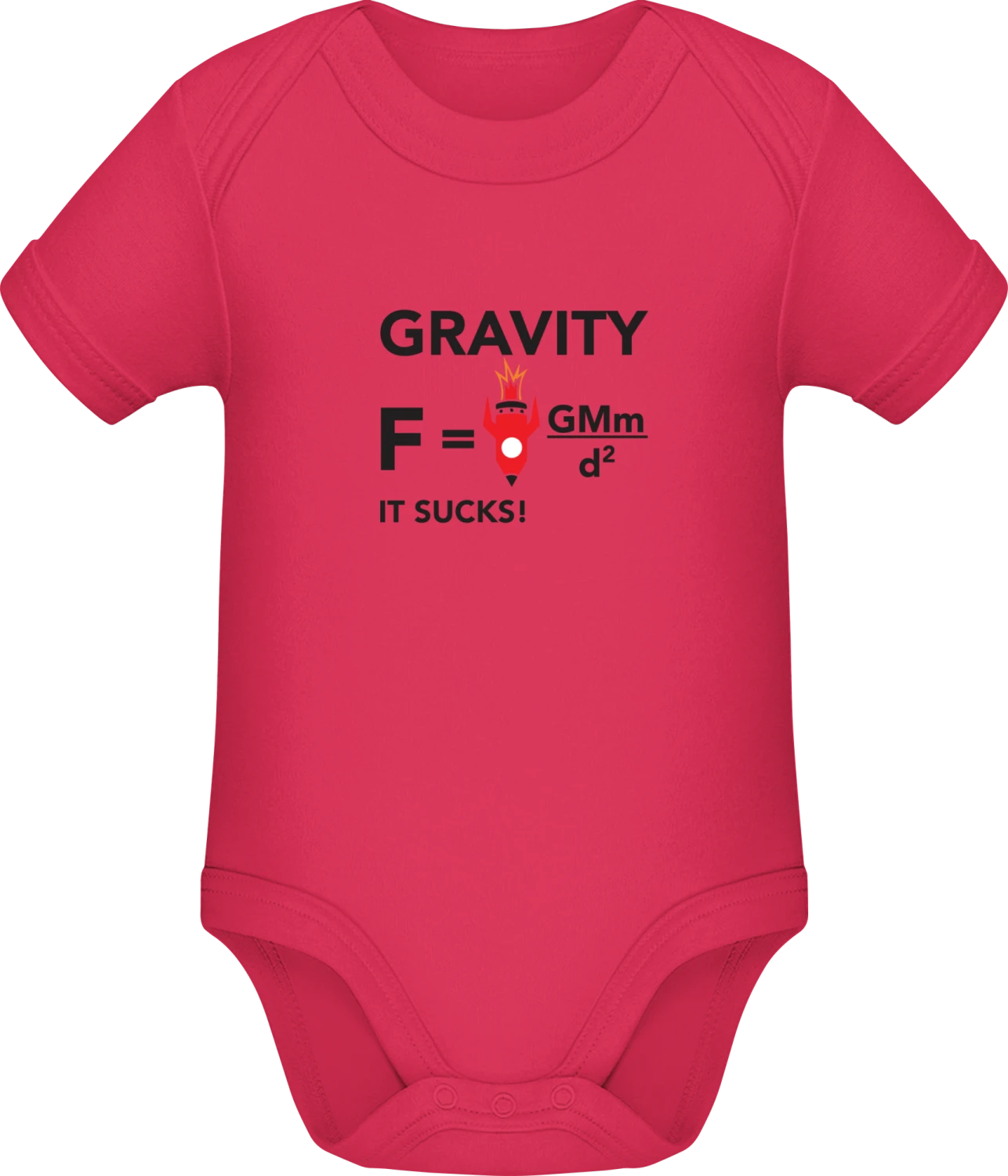 Gravity It Sucks - Sorbet Sonar SSL organic babybodsuit - Front