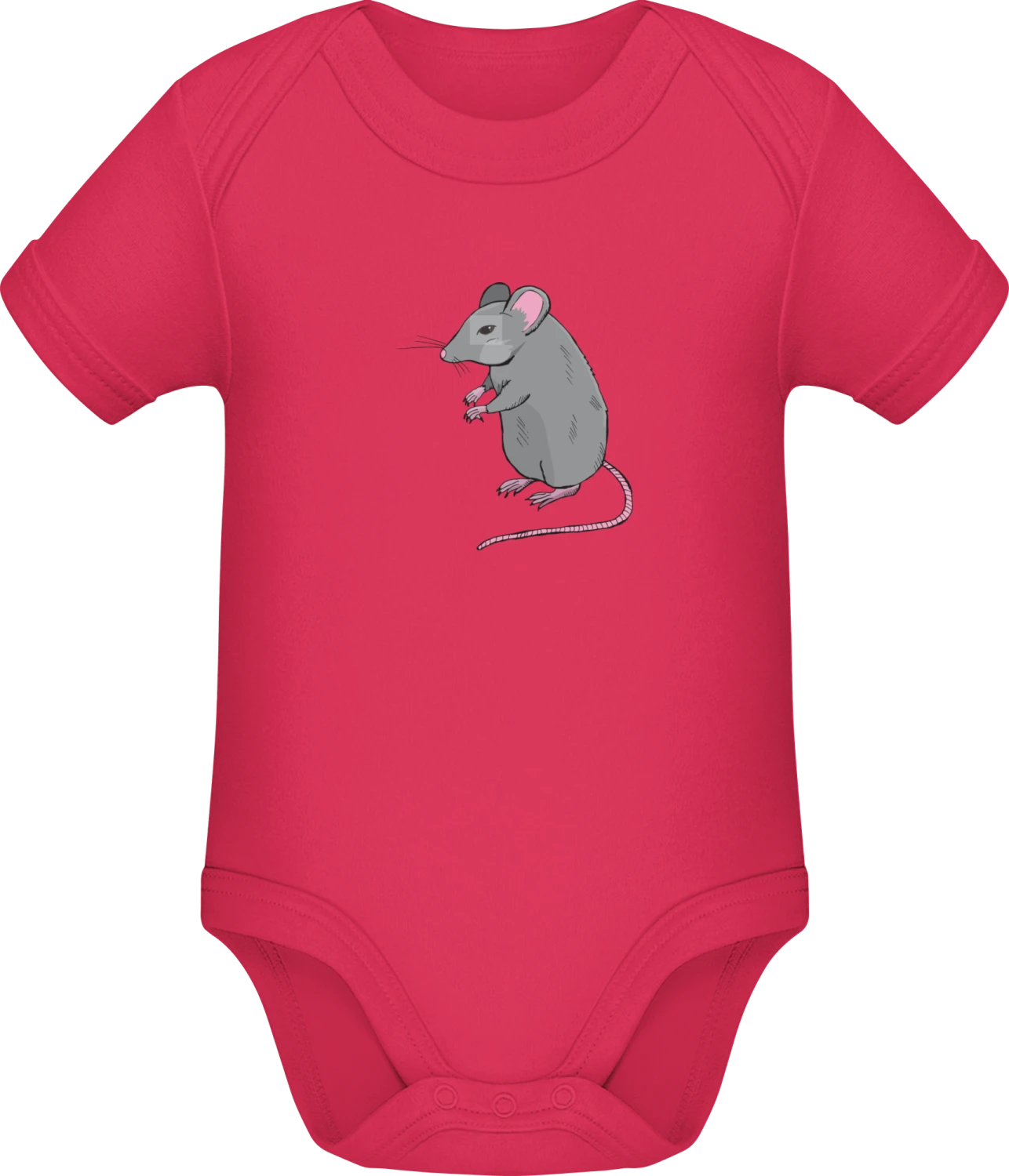 Mouse Realistic - Sorbet Sonar SSL organic babybodsuit - Front