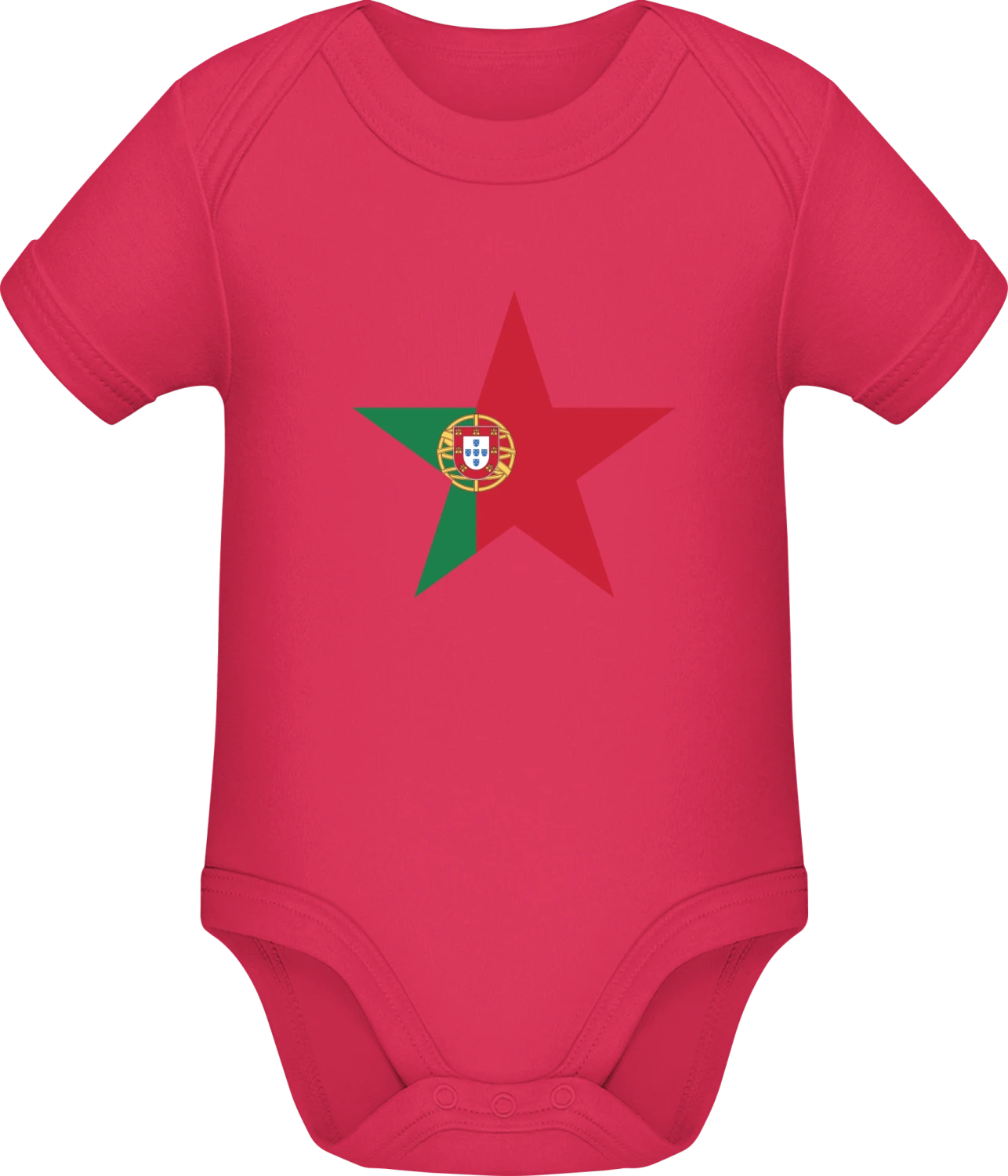 Portuguese Star - Sorbet Sonar SSL organic babybodsuit - Front