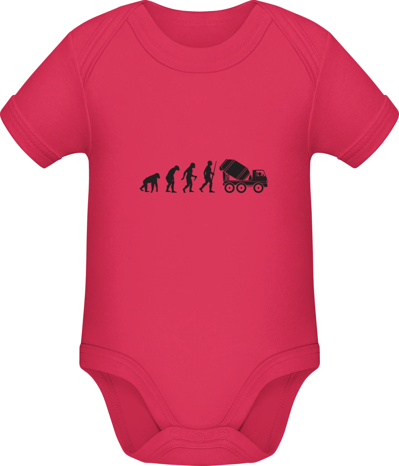 Truck Mixer Evolution - Sorbet Sonar SSL organic babybodsuit - Front