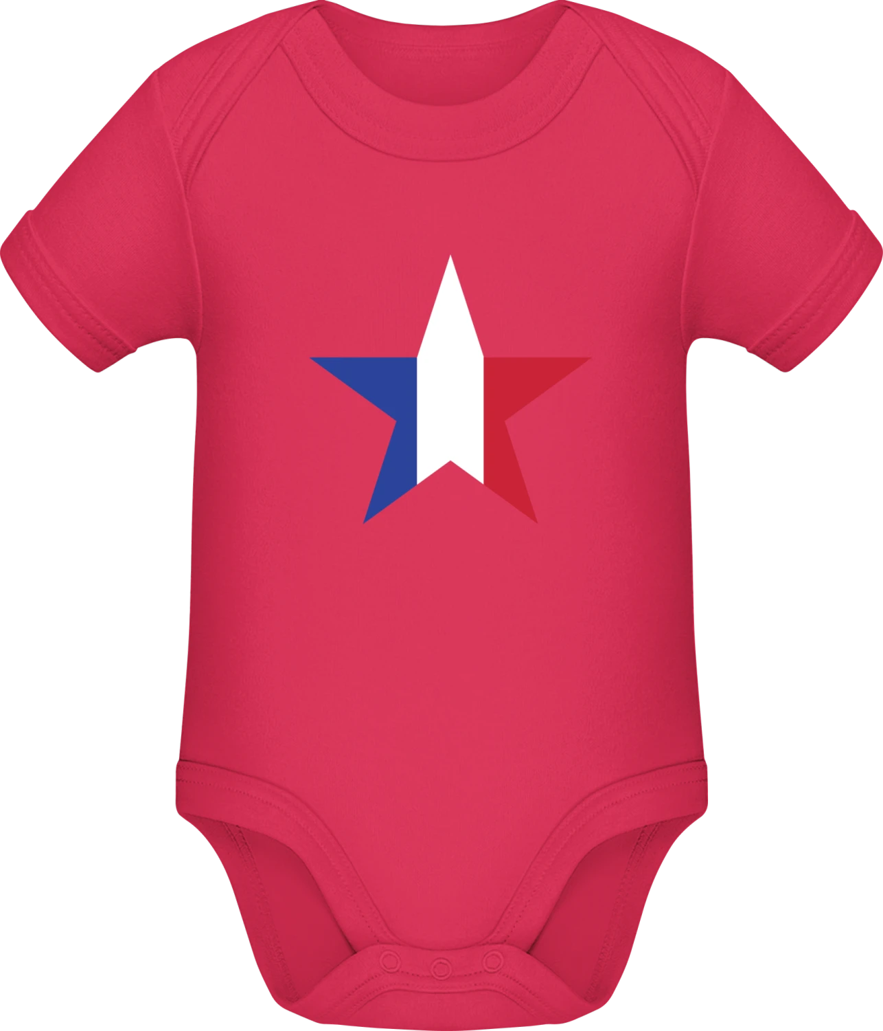 French Star - Sorbet Sonar SSL organic babybodsuit - Front