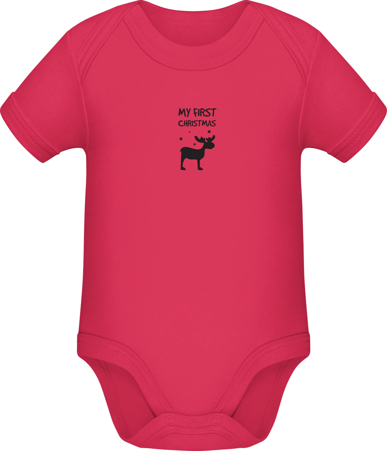 My First Christmas. - Sorbet Sonar SSL organic babybodsuit - Front