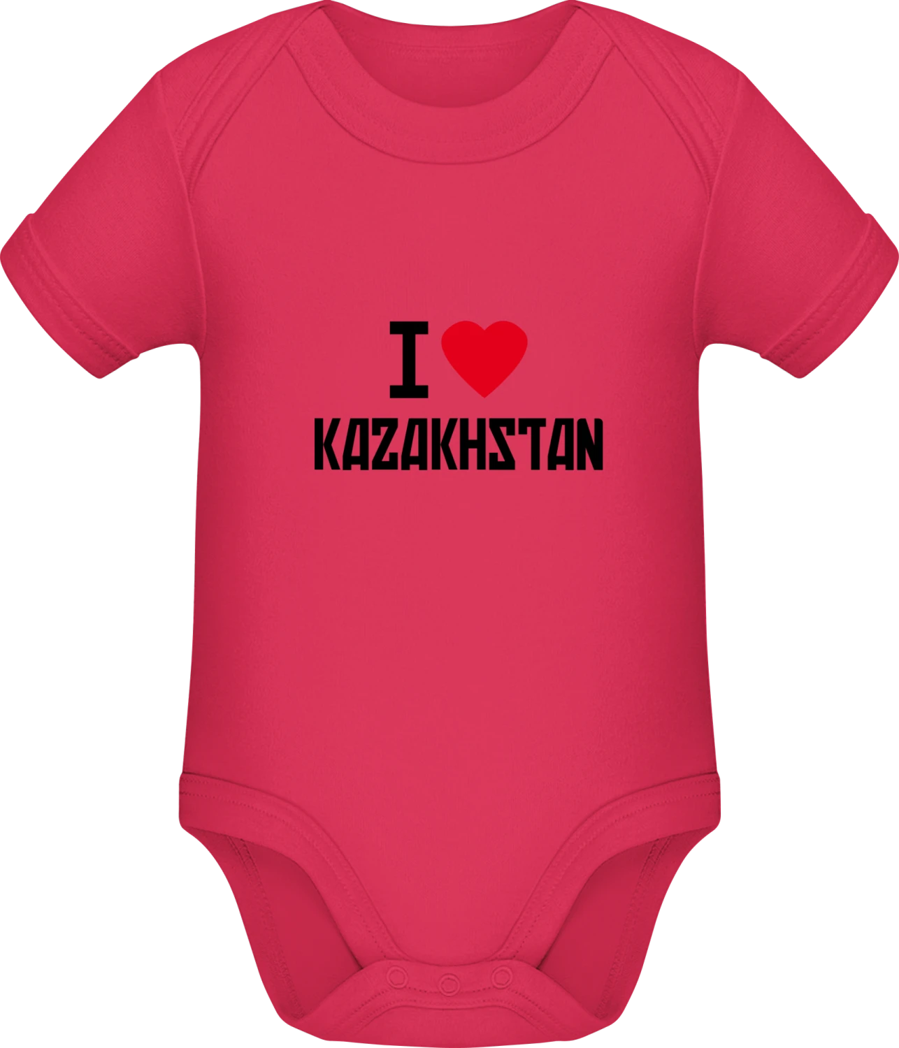 I Love Kazakhstan - Sorbet Sonar SSL organic babybodsuit - Front