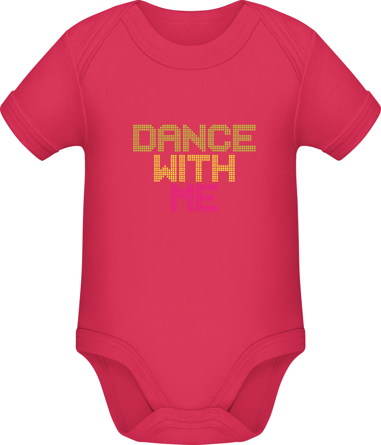 Dance With Me - Sorbet Sonar SSL organic babybodsuit - Front