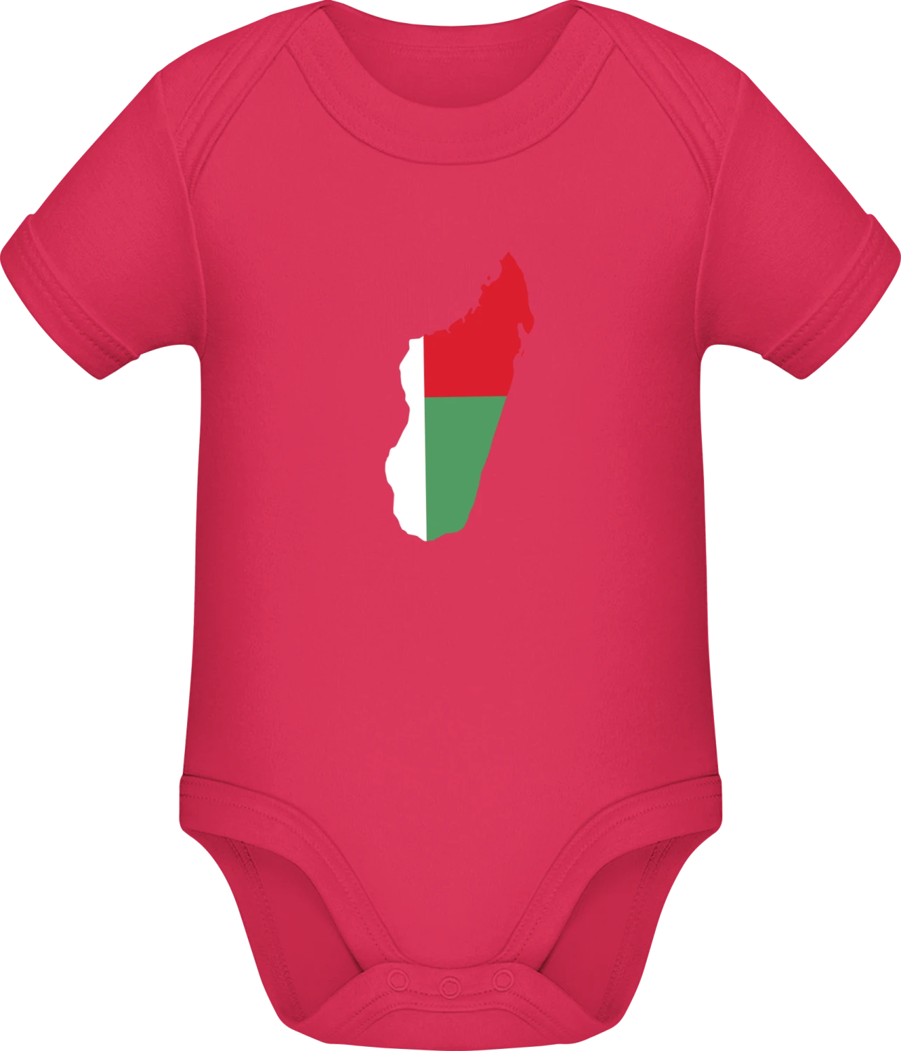 Madagascar - Sorbet Sonar SSL organic babybodsuit - Front