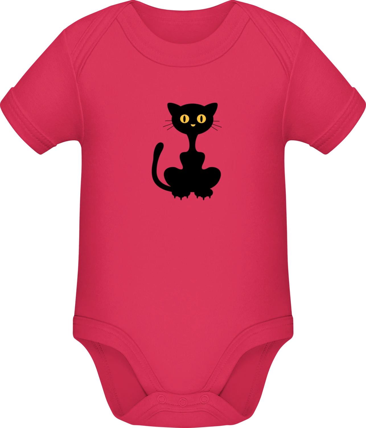 Black Cat - Sorbet Sonar SSL organic babybodsuit - Front