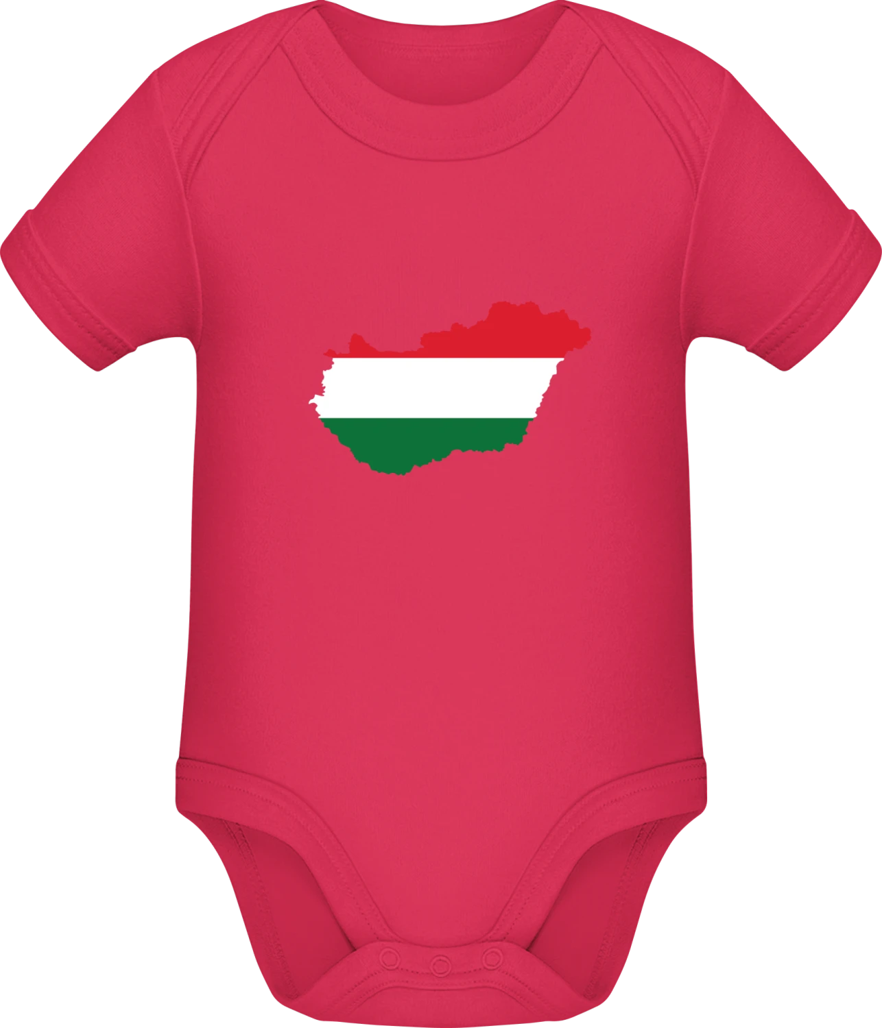 Hungary Map - Sorbet Sonar SSL organic babybodsuit - Front