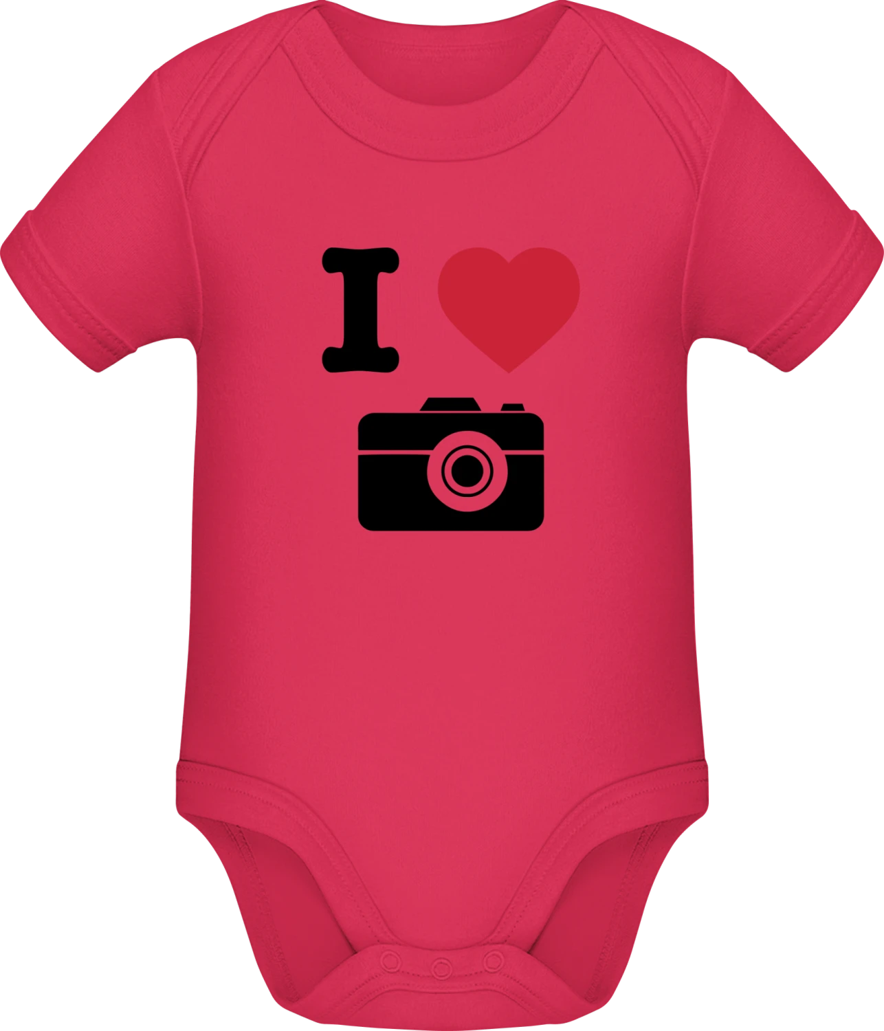 I Love Photos - Sorbet Sonar SSL organic babybodsuit - Front