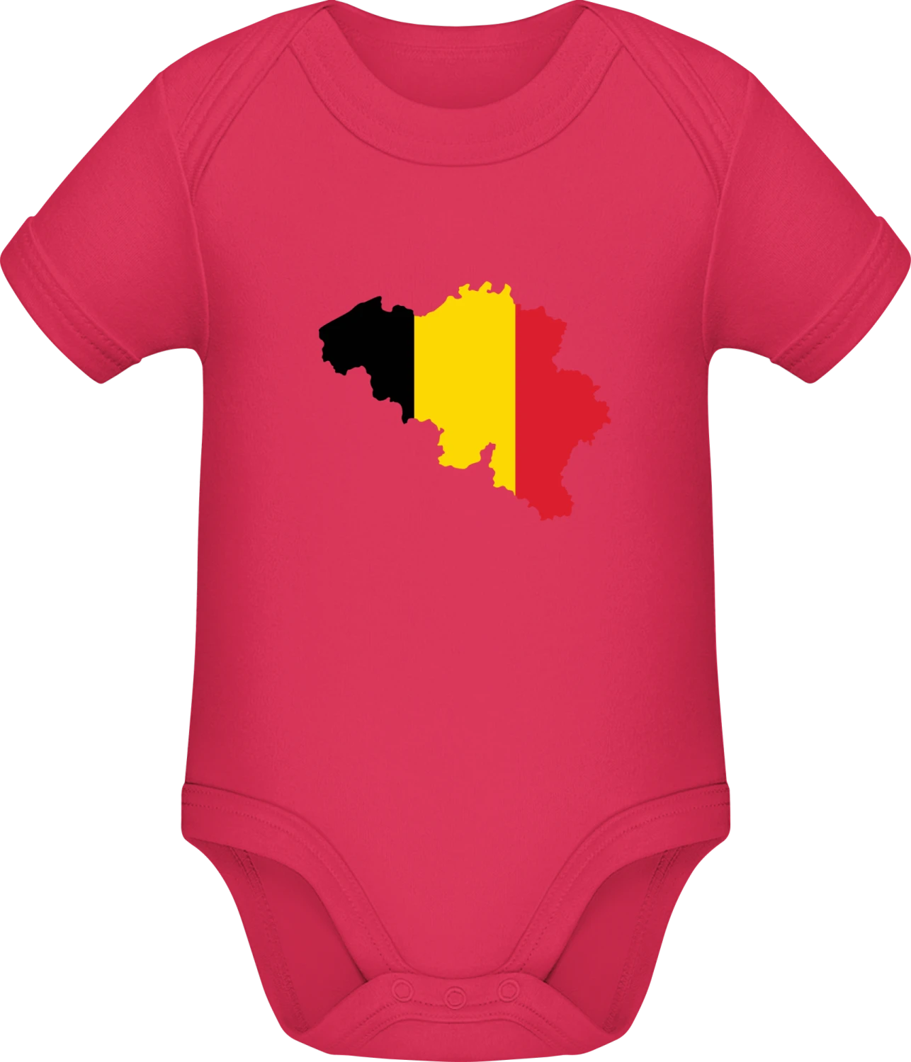 Belgium Map - Sorbet Sonar SSL organic babybodsuit - Front