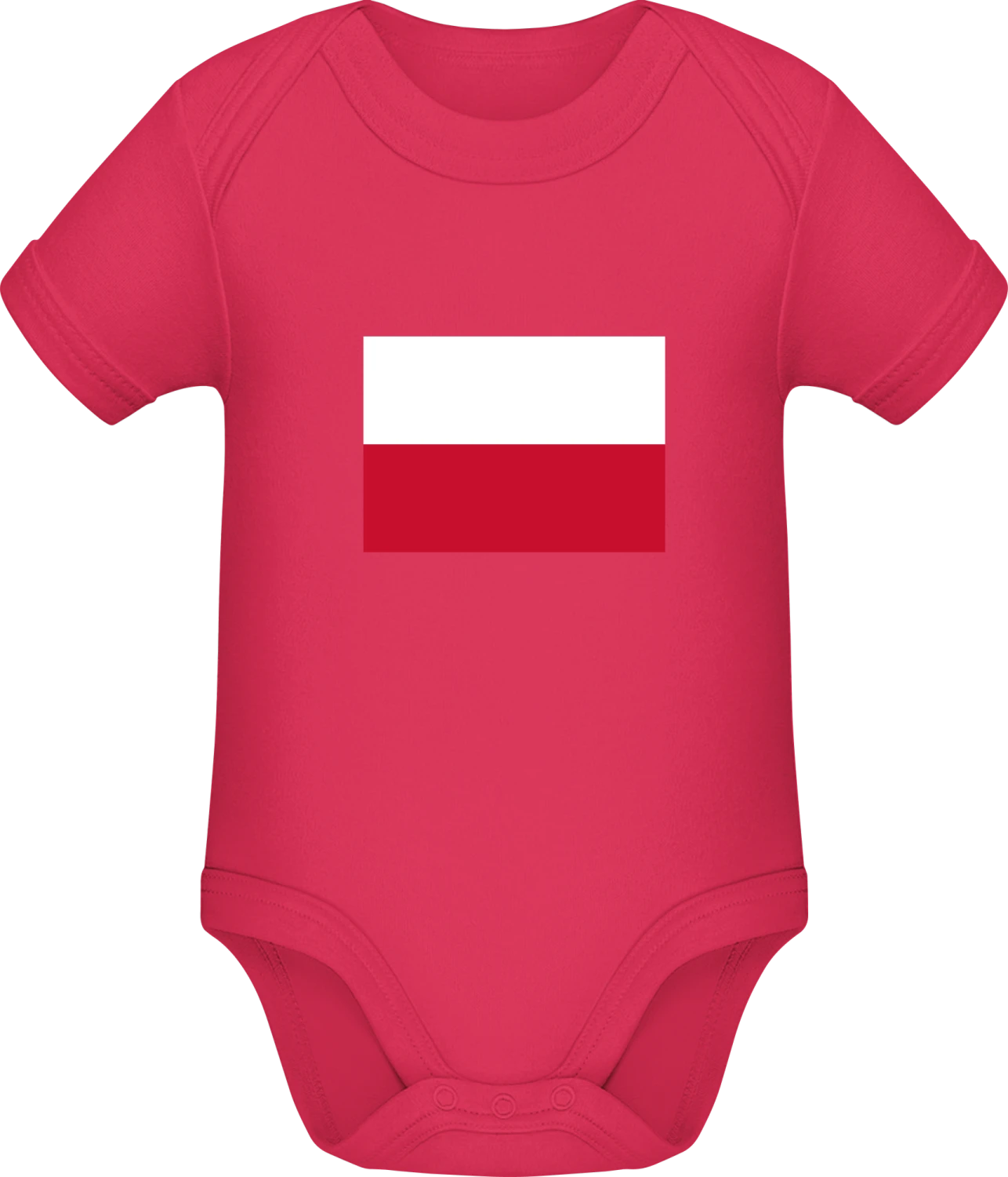 Poland Flag - Sorbet Sonar SSL organic babybodsuit - Front