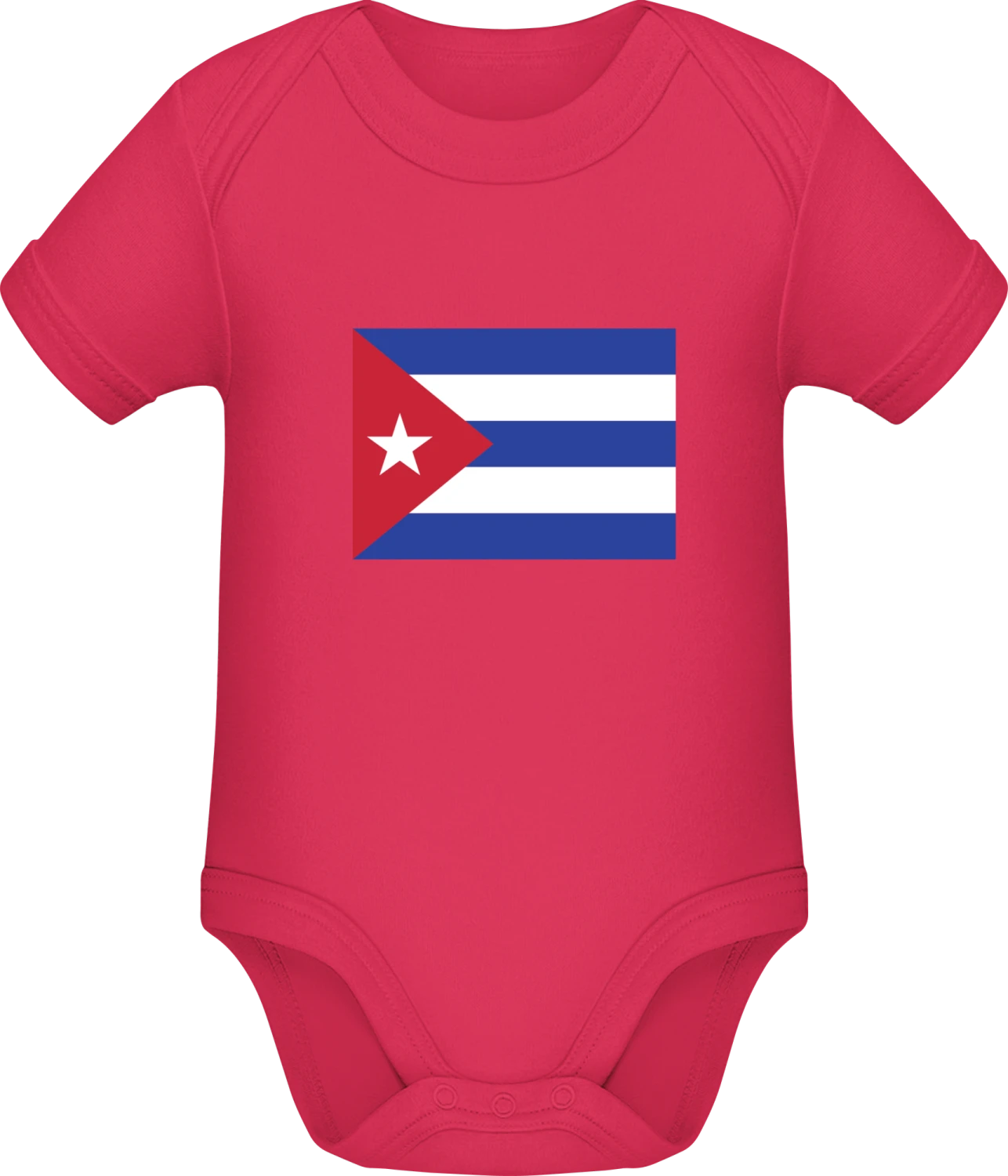 Cuba Flag - Sorbet Sonar SSL organic babybodsuit - Front