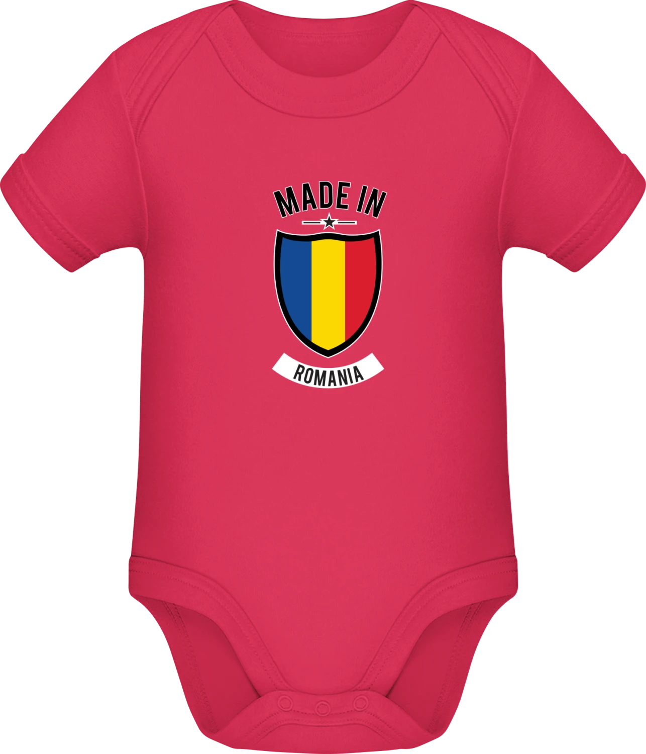 Made in Romania - Sorbet Sonar SSL organic babybodsuit - Front