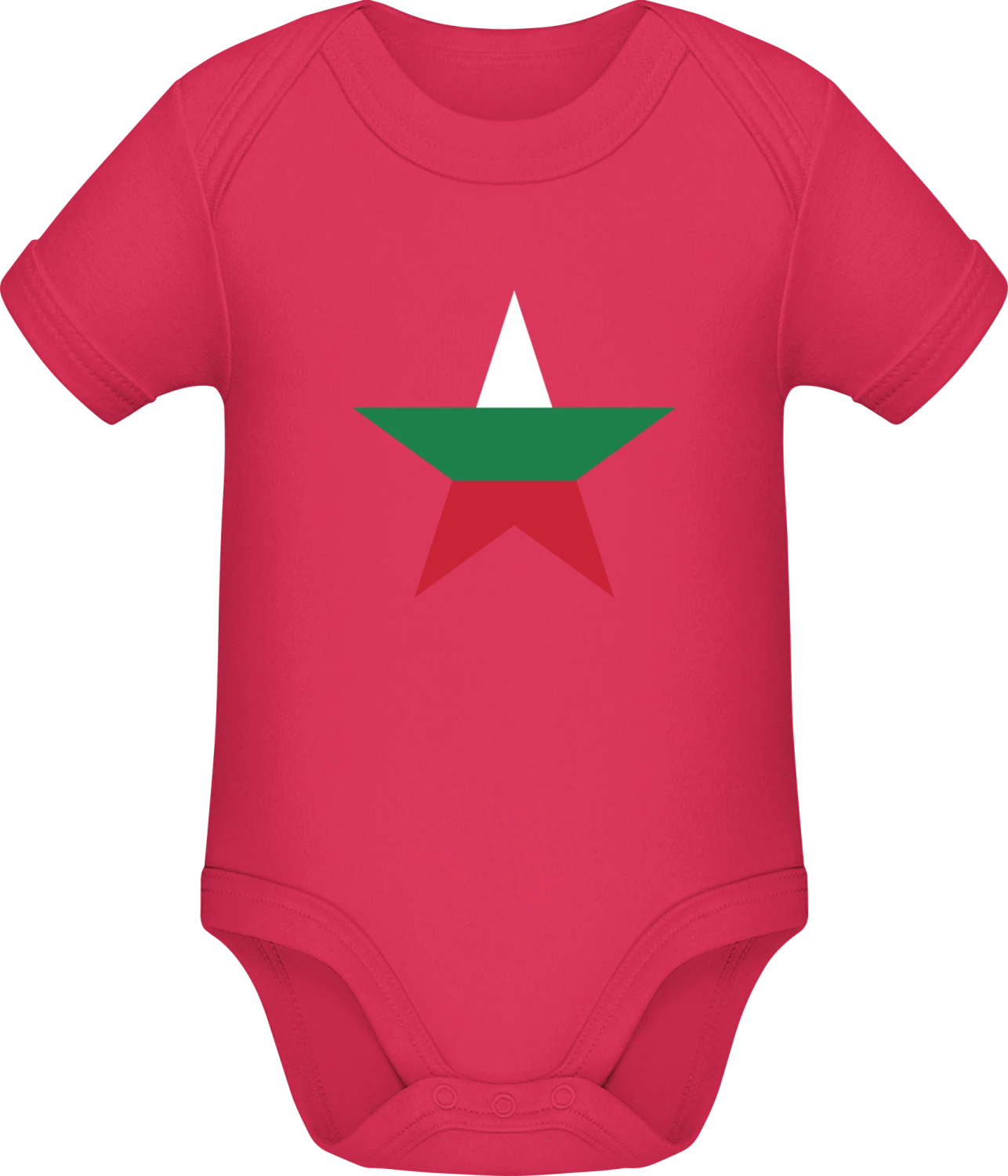 Bulgarian Star - Sorbet Sonar SSL organic babybodsuit - Front