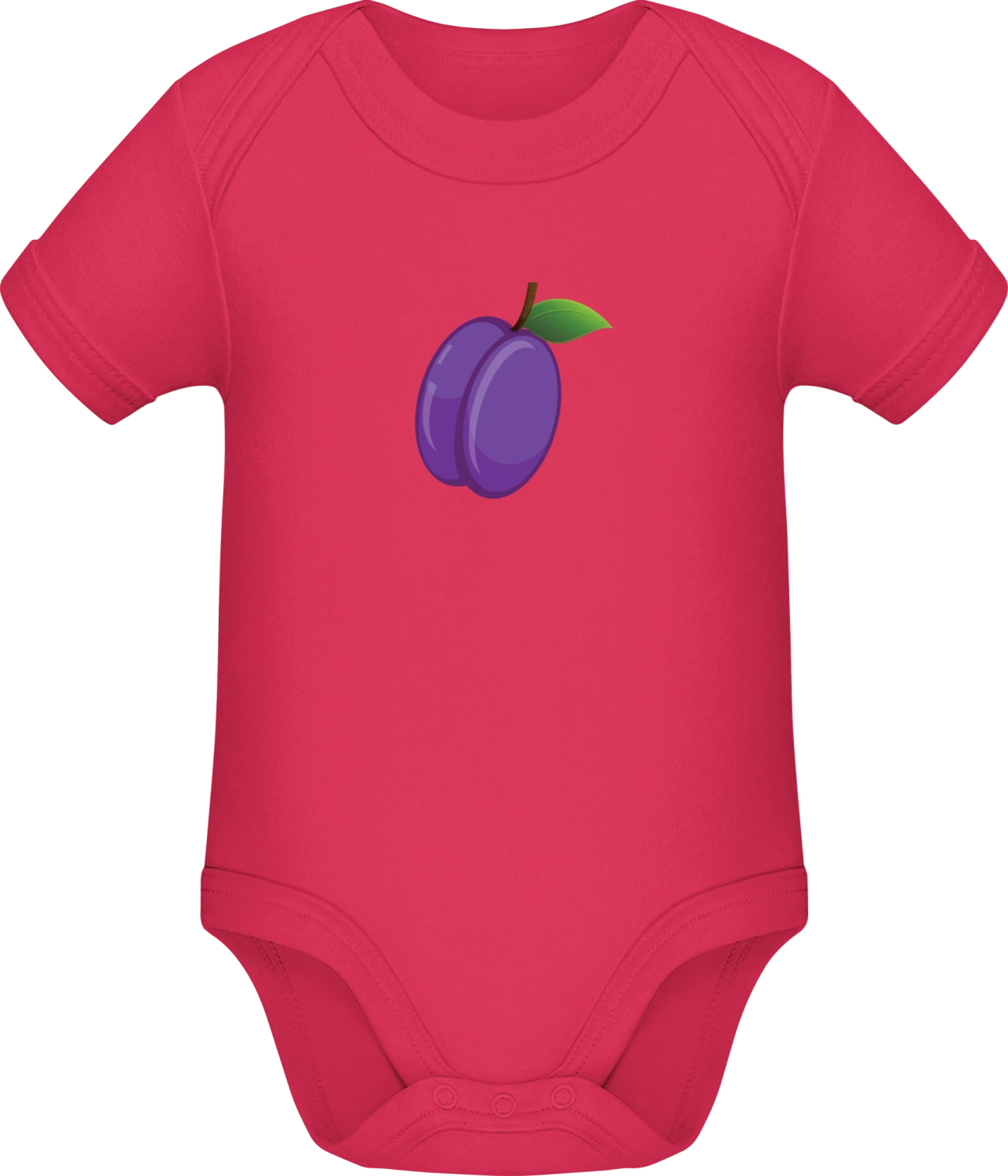 Plum - Sorbet Sonar SSL organic babybodsuit - Front